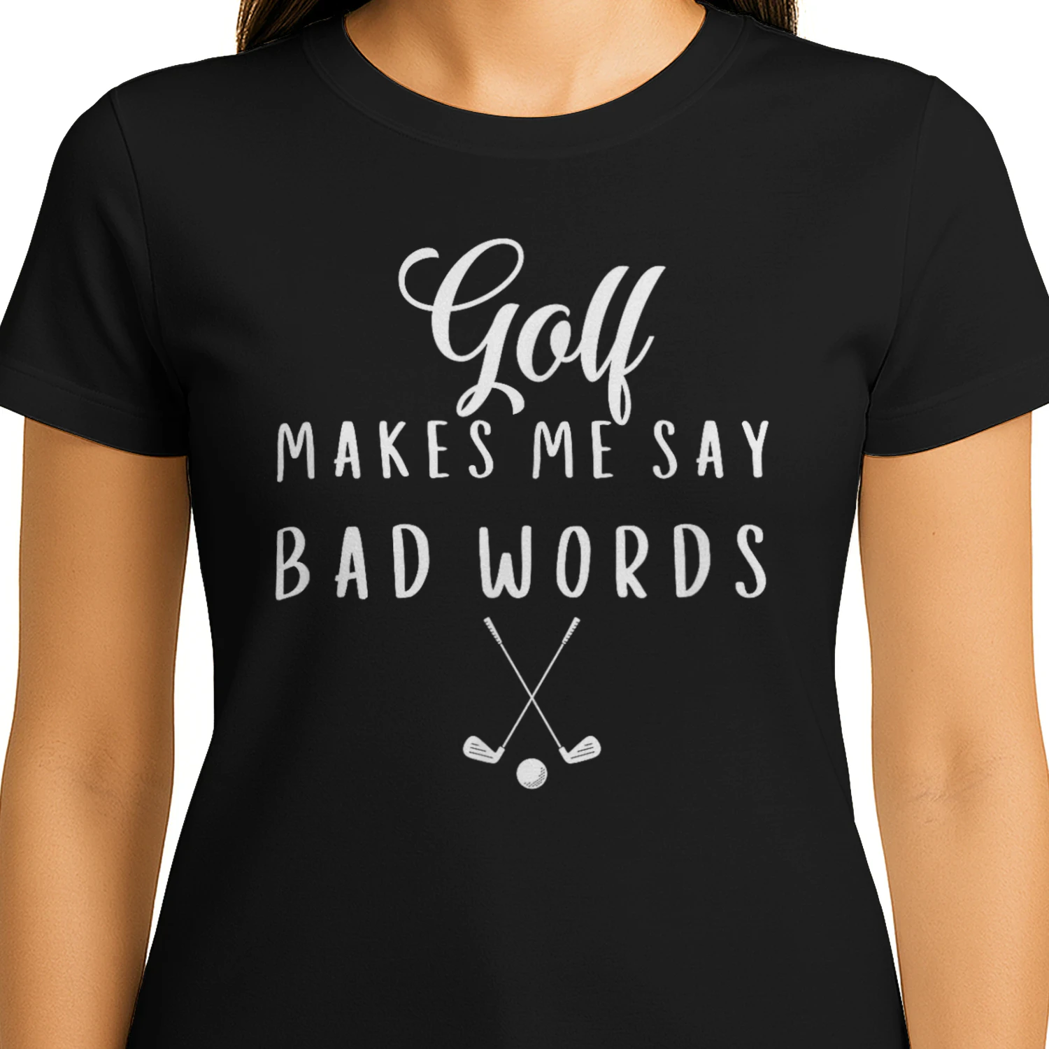 Funny Golf Makes Me Say Bad Words Golf Players Men amp Women