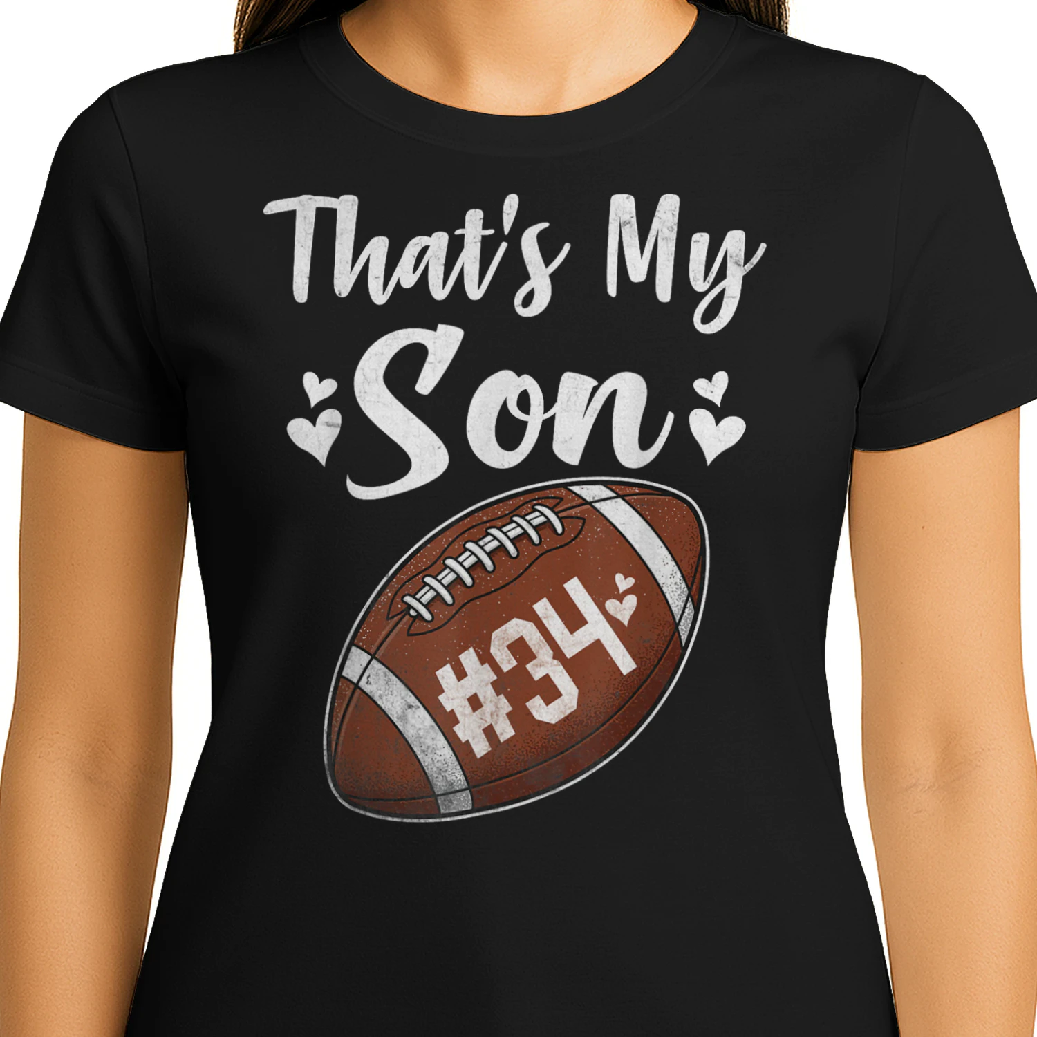 Football Jersey Number 34 That's My Son Football