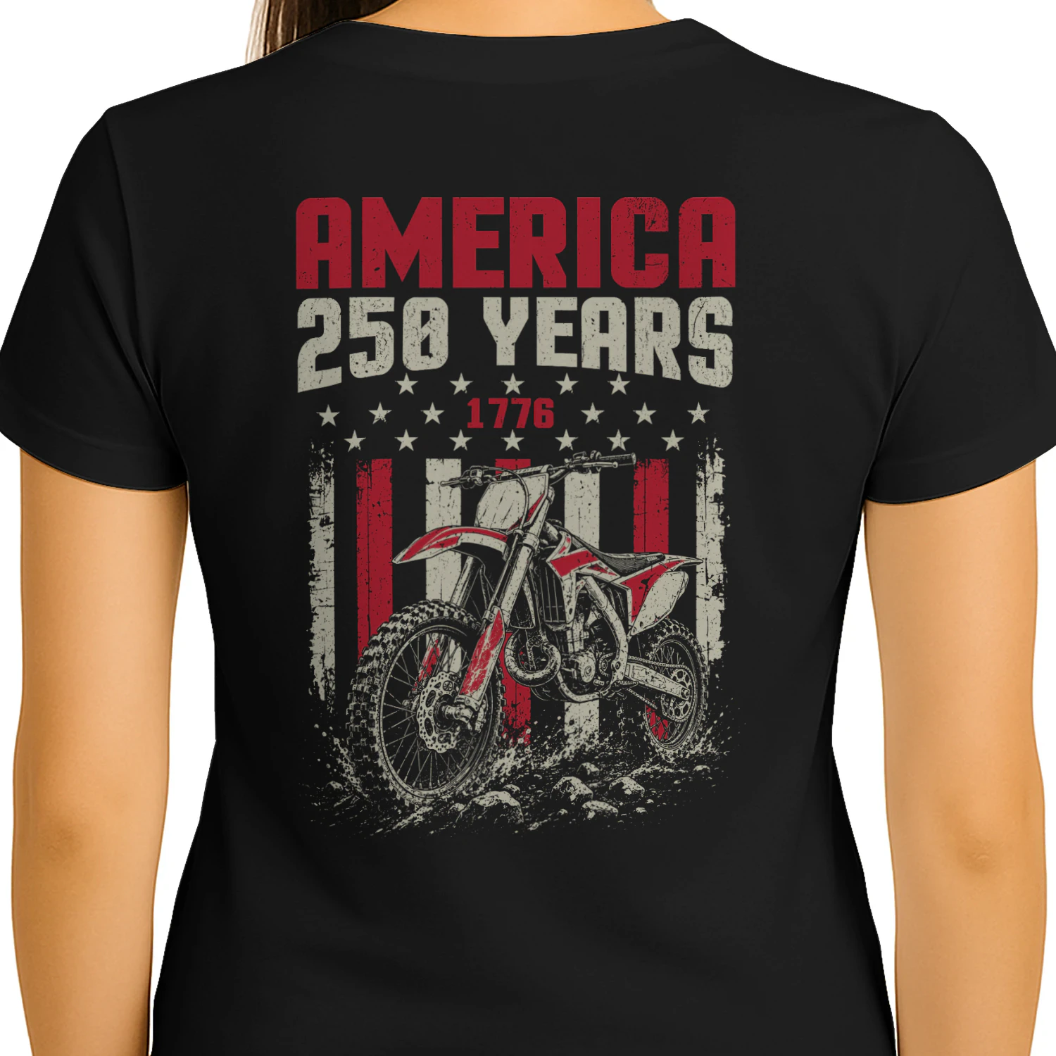 Dirt Bike Motocross America 250 Years 1776