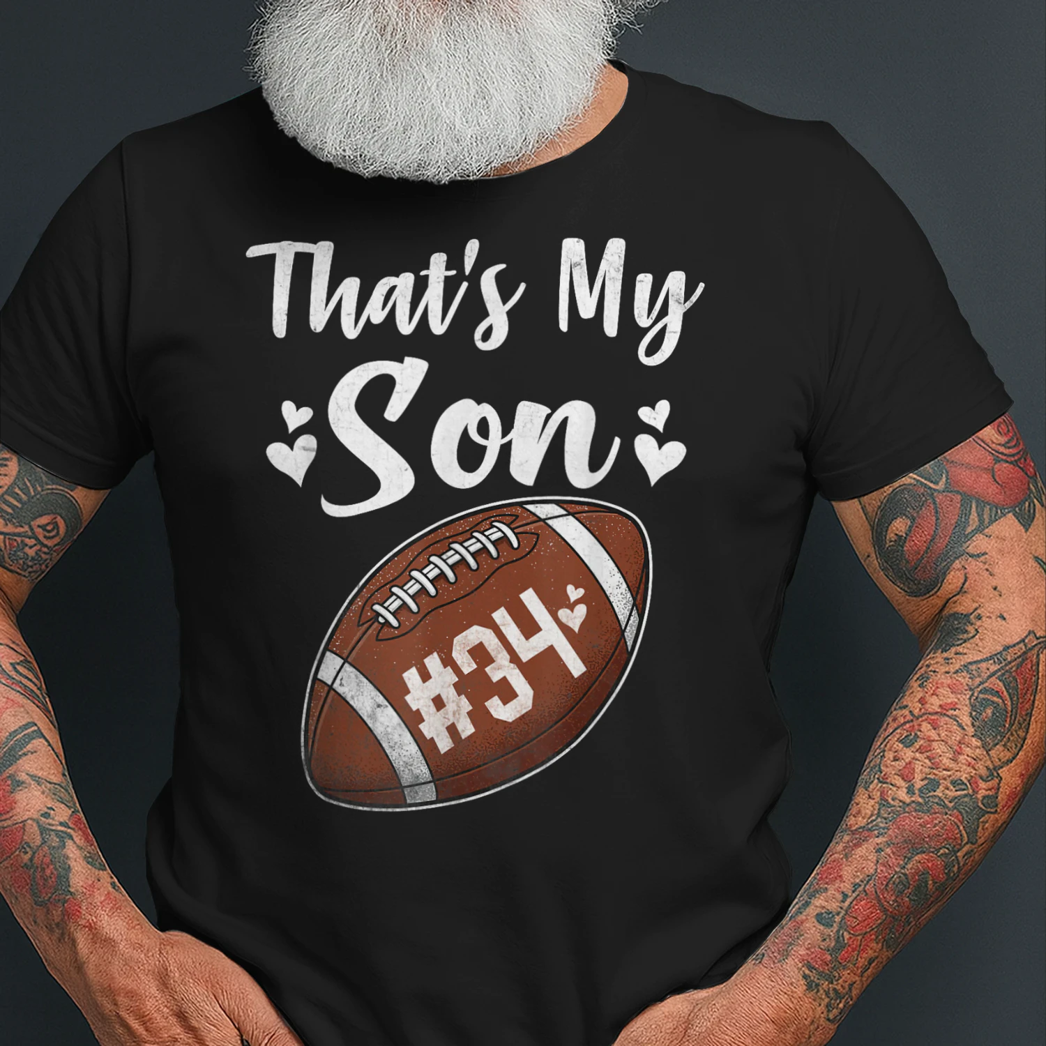 Football Jersey Number 34 That's My Son Football