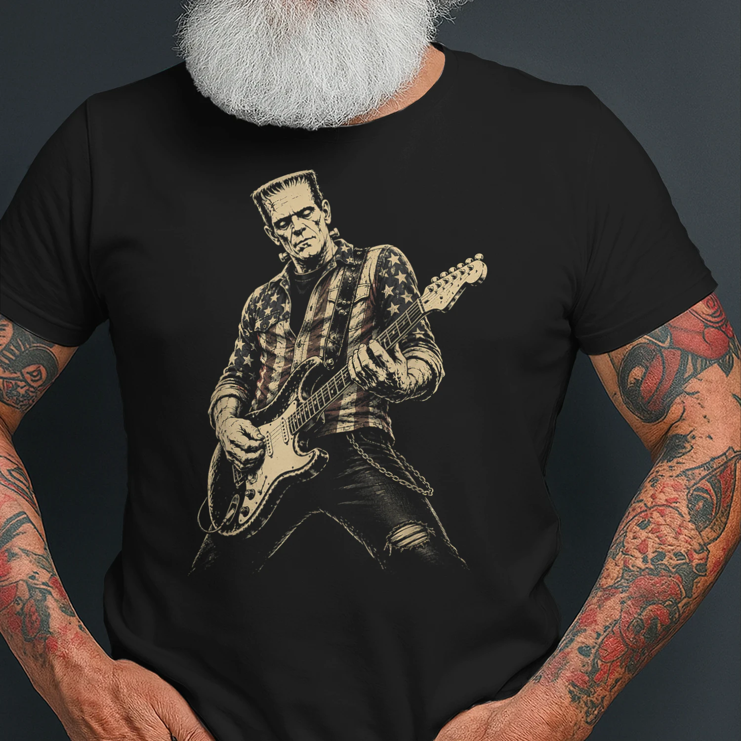 Guitar Lovers Halloween Horror Frankenstein