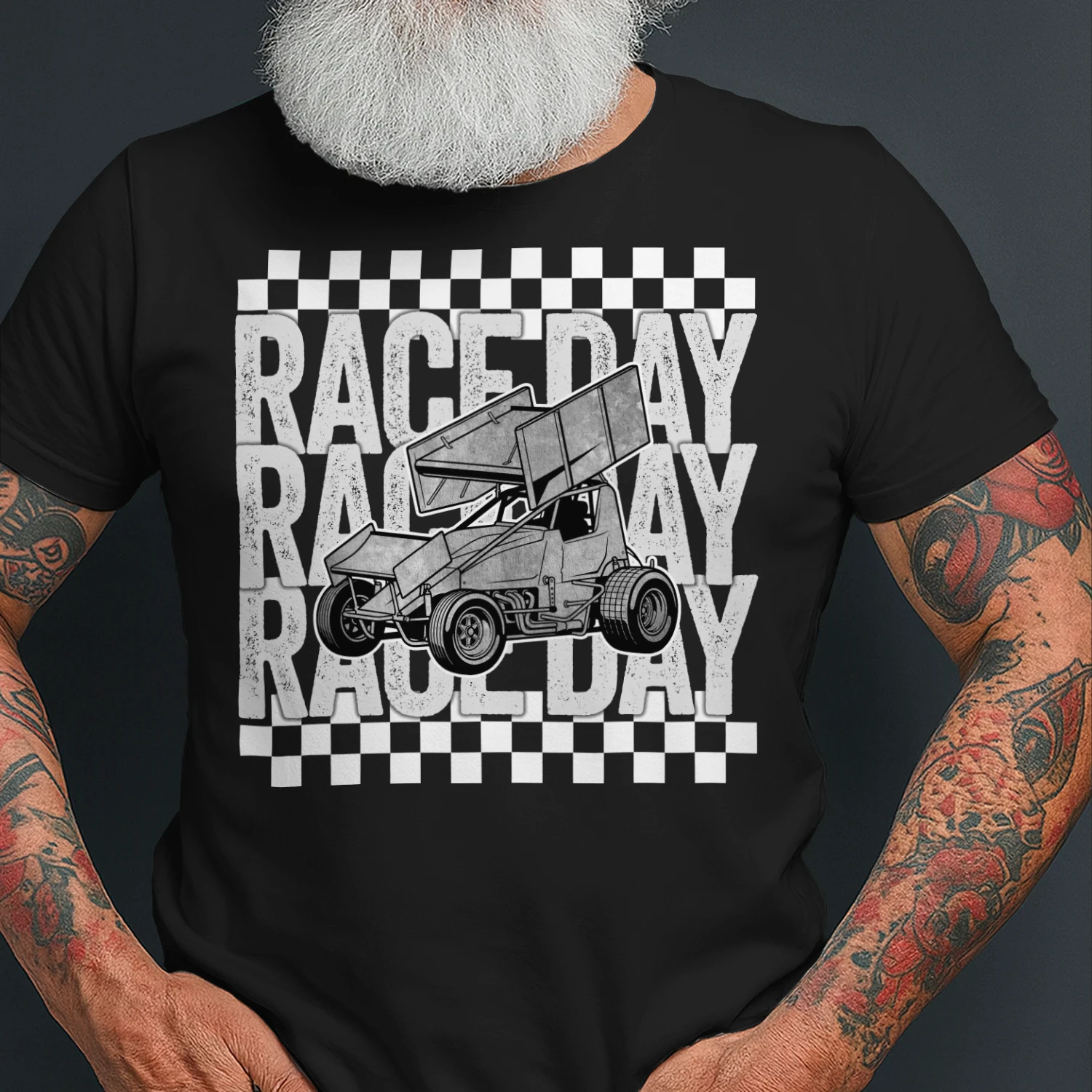 Dirt Track Racing Sprint Car Race Day