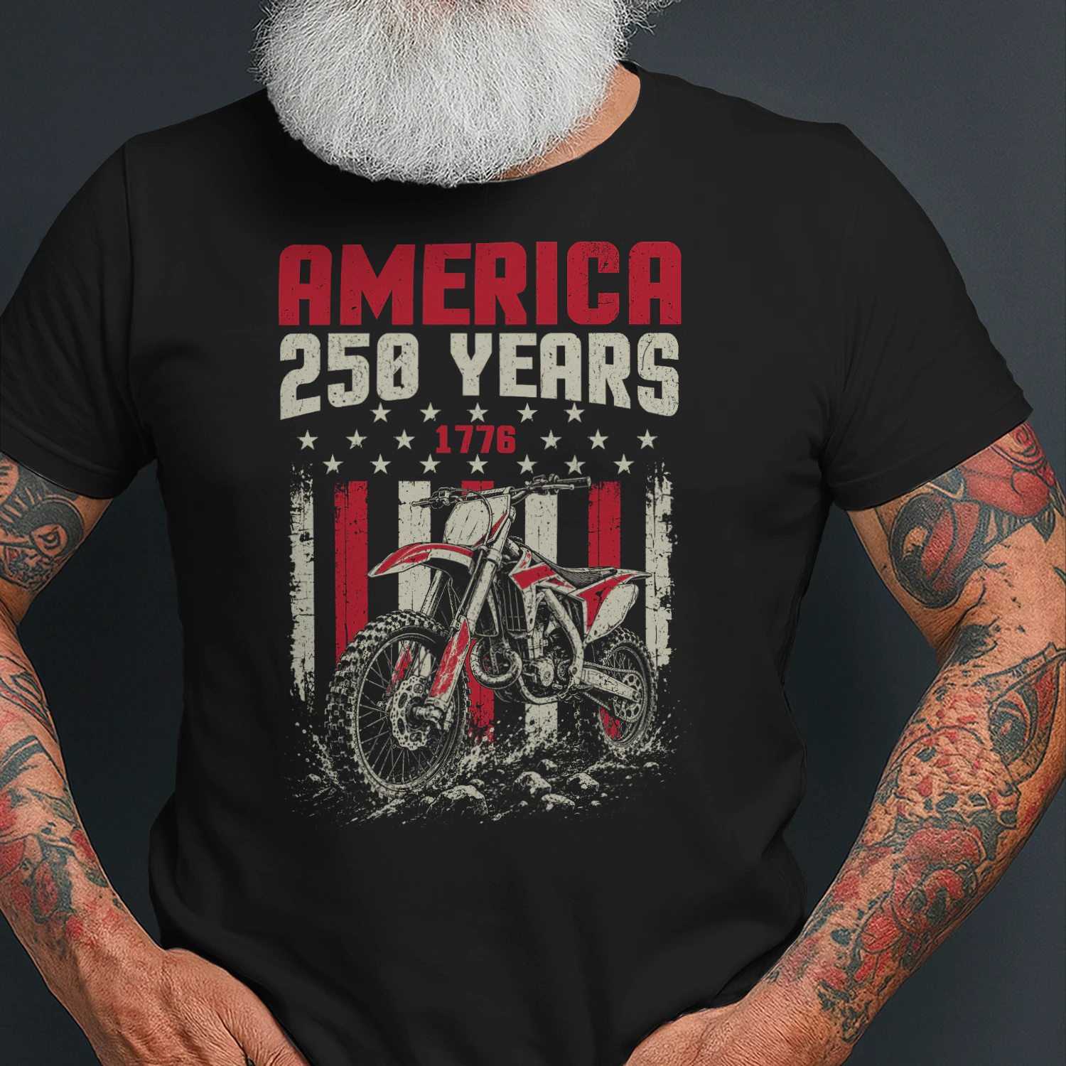 Dirt Bike Motocross America 250 Years 1776