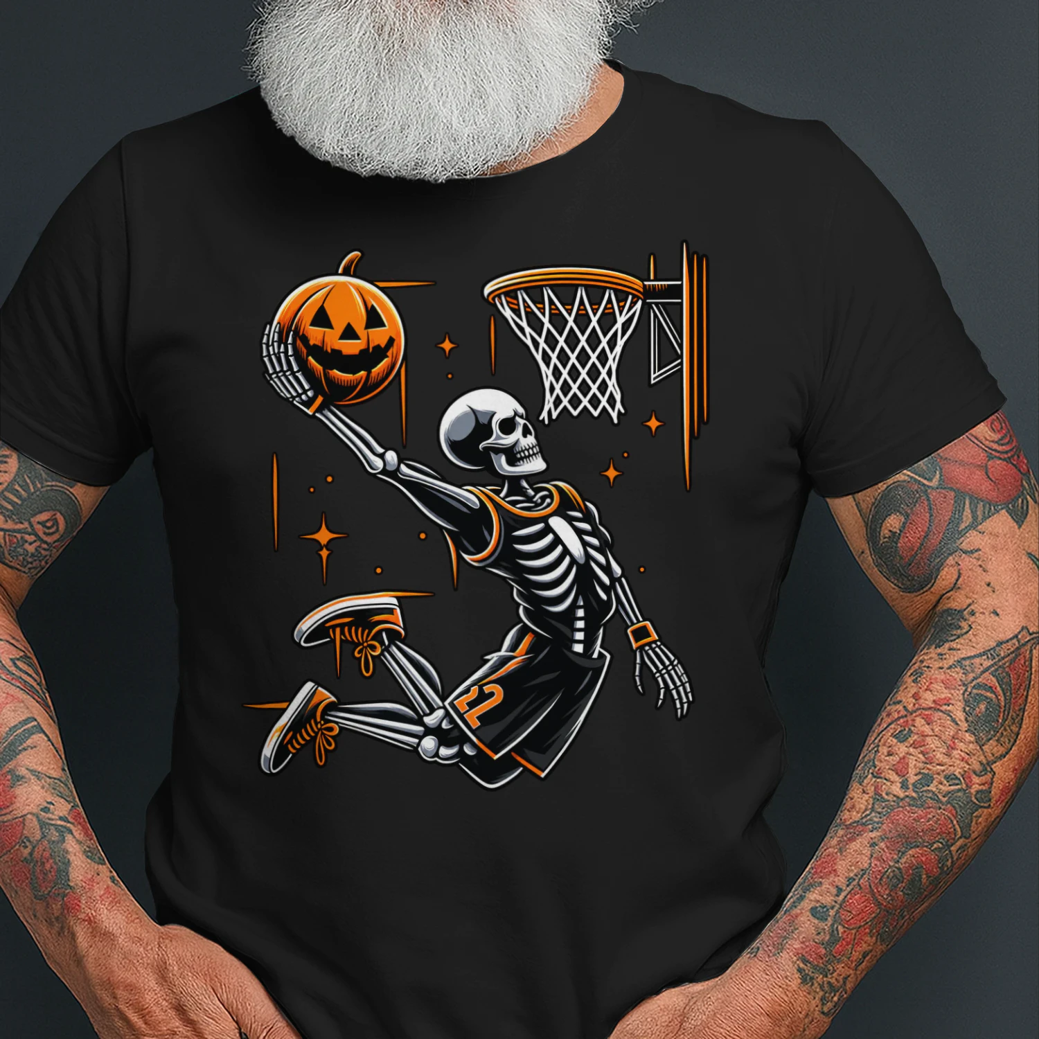 Halloween Skeleton Pumpkin Dunk