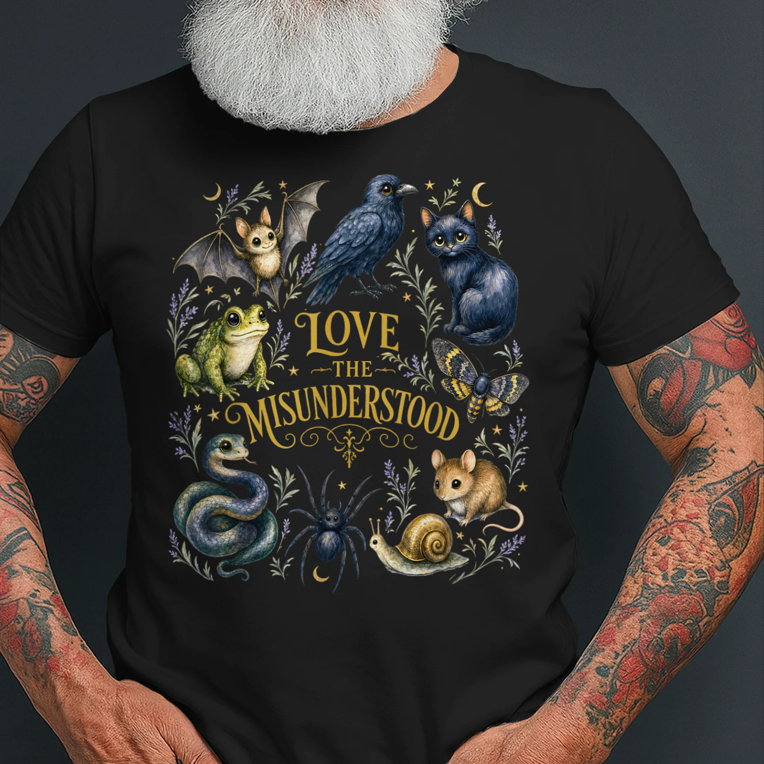 Love The Misunderstood Bat Raven Cat Snake Spider