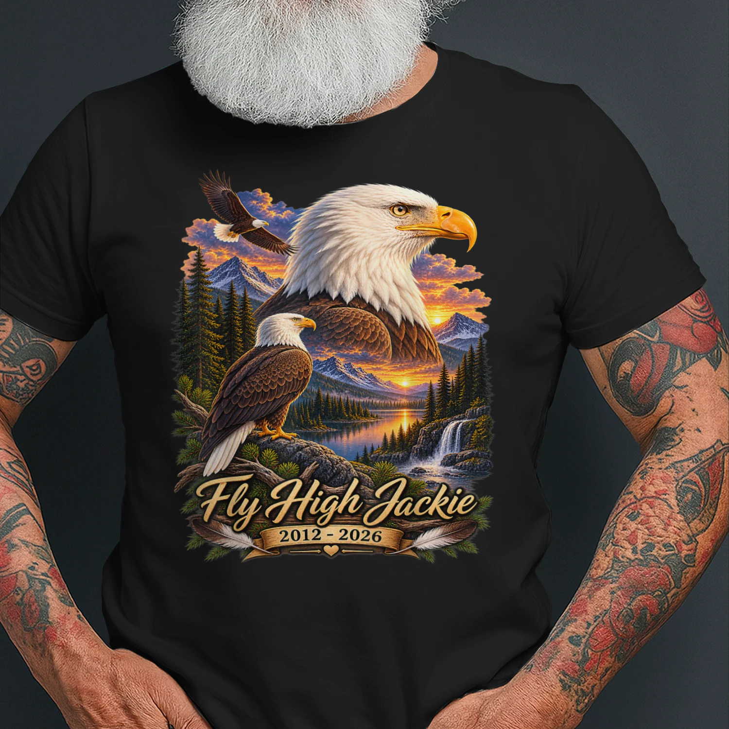 Fly High Jackie Jackie and Shadow Bald Eagle