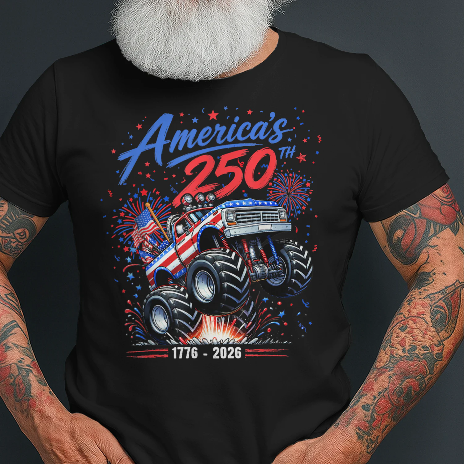 America's 250th 1776 2026 Monster Truck 4th of July