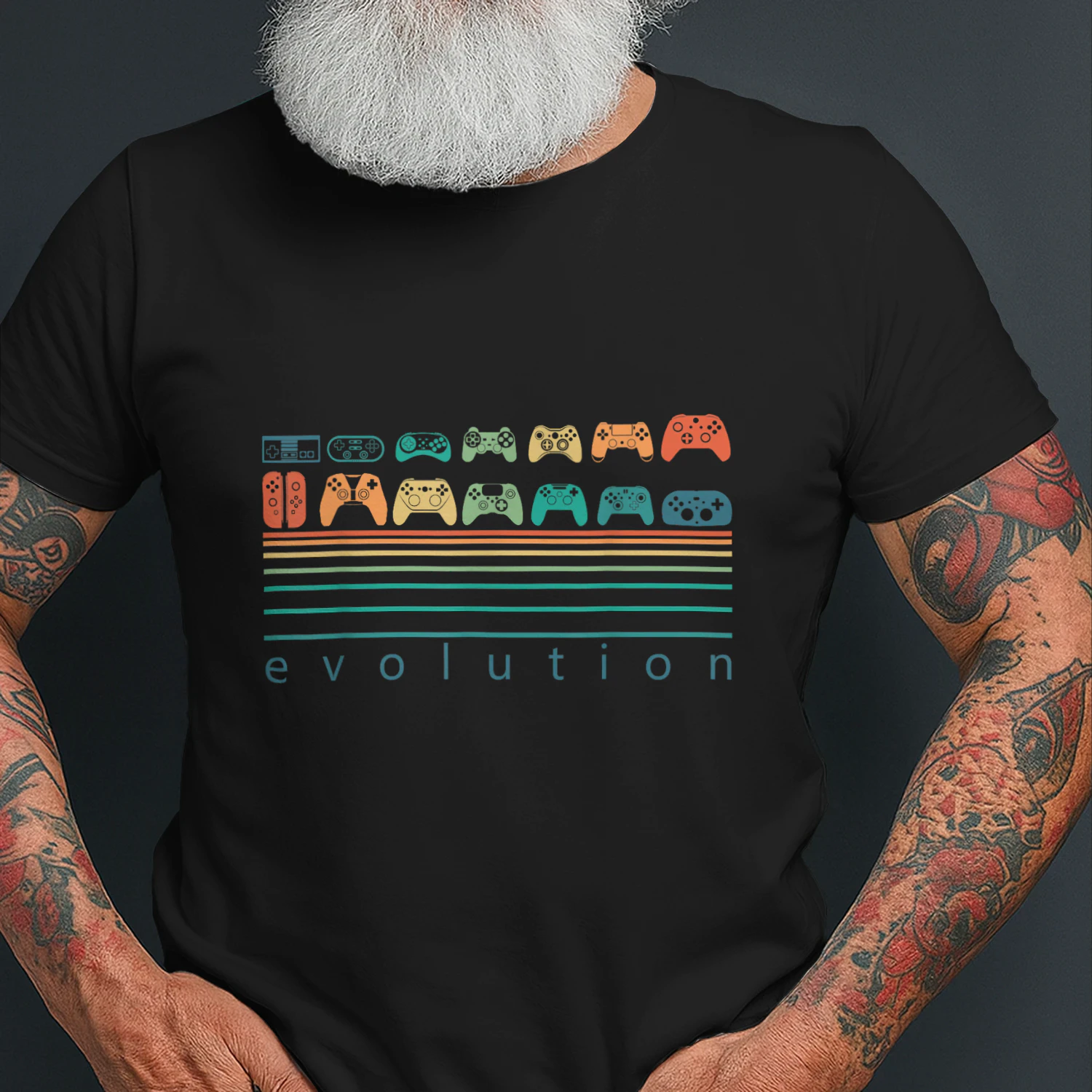 Video Game Controller Evolution 80s 90s Retro Gaming Gamer