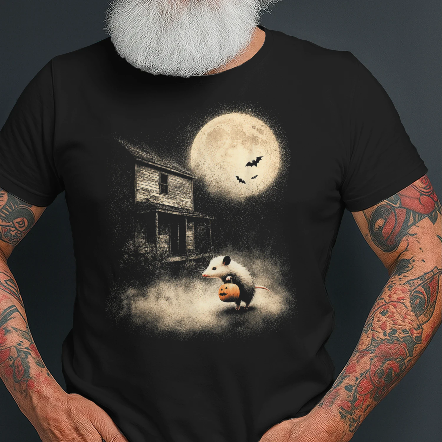 Vintage Opossum Halloween Cute Possum Pumpkin