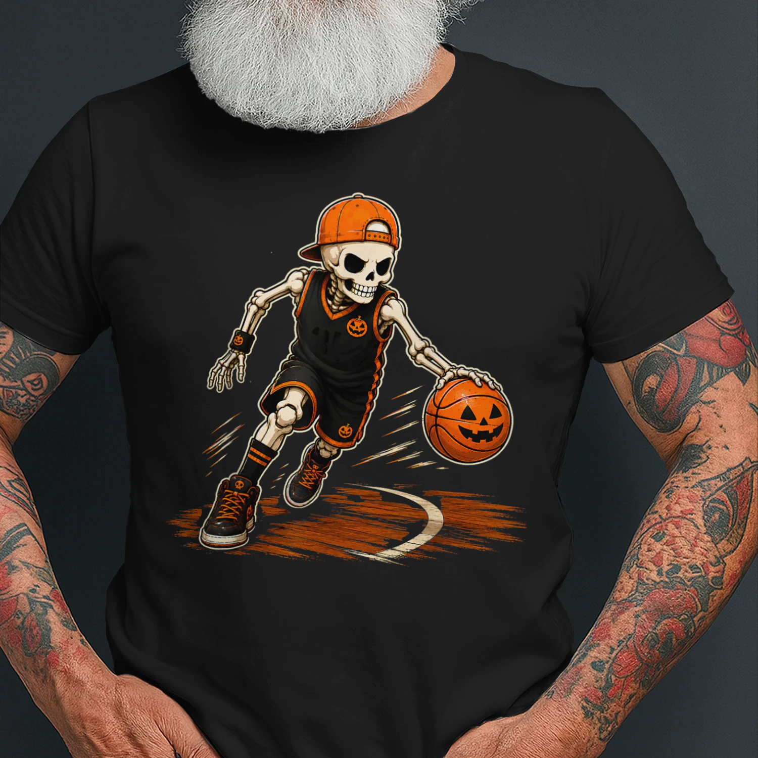 Halloween Skeleton Basketball Player Costume