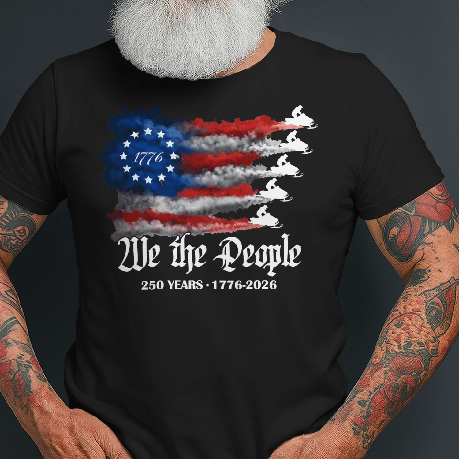Snowmobile Sled We The People 250 Years