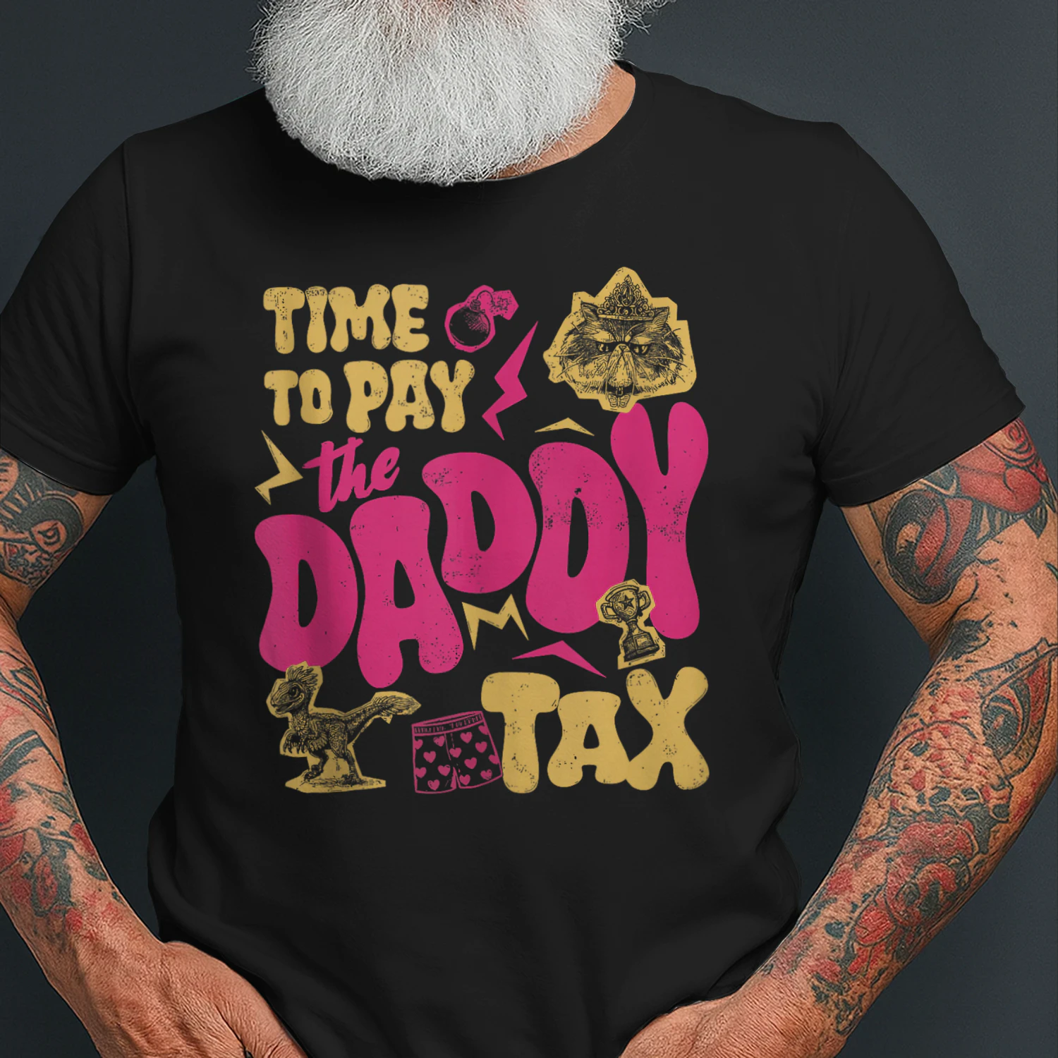Time to Pay the Daddy Tax Retro Gamer Dad Fathers Day Tank