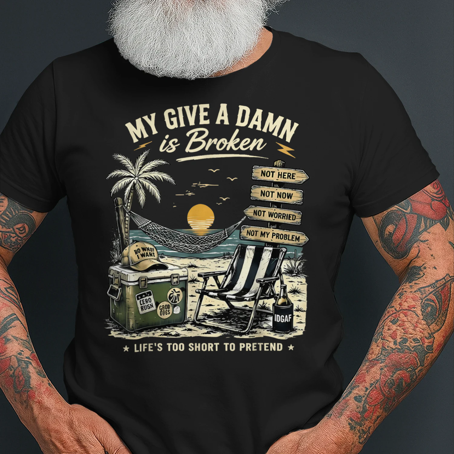 My Give A Damn is Broken Life Too Short to Pretend Vintage
