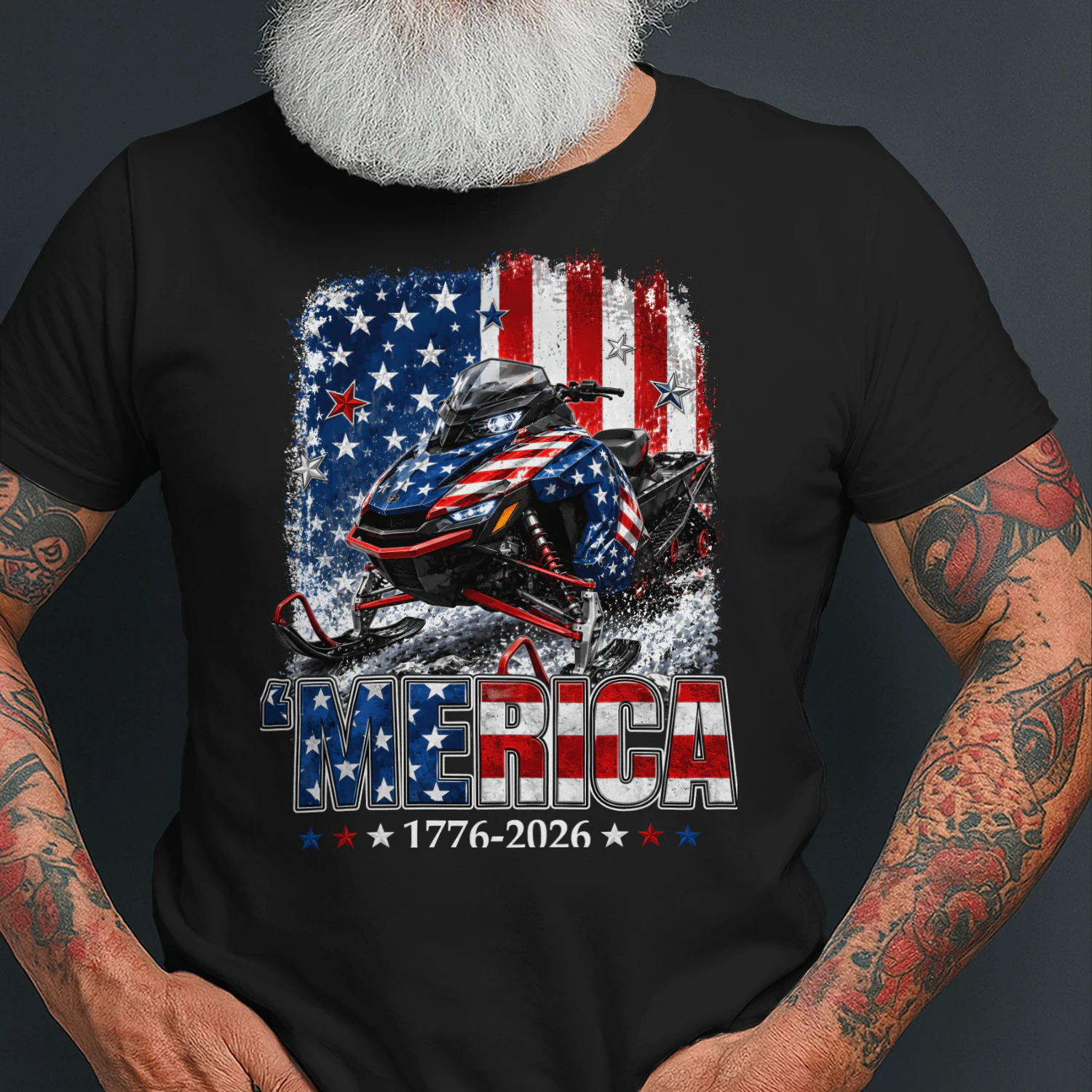 Snowmobile Sled 'Merica 250 Year America