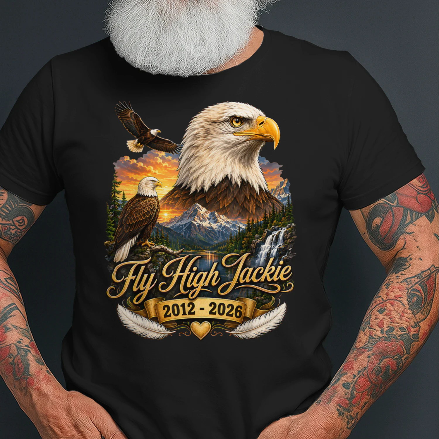 Fly High Jackie Jackie and Shadow Bald Eagle