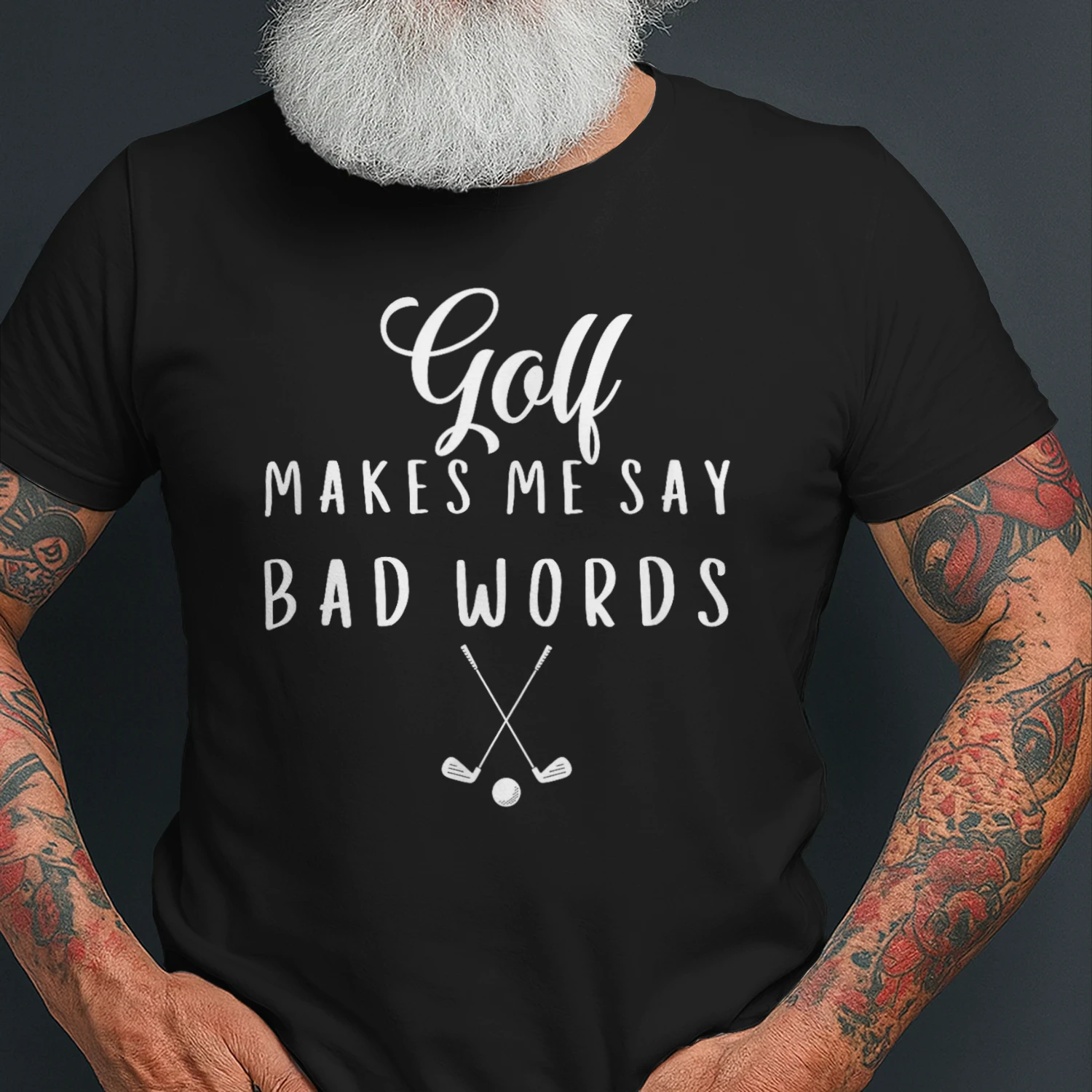 Funny Golf Makes Me Say Bad Words Golf Players Men amp Women