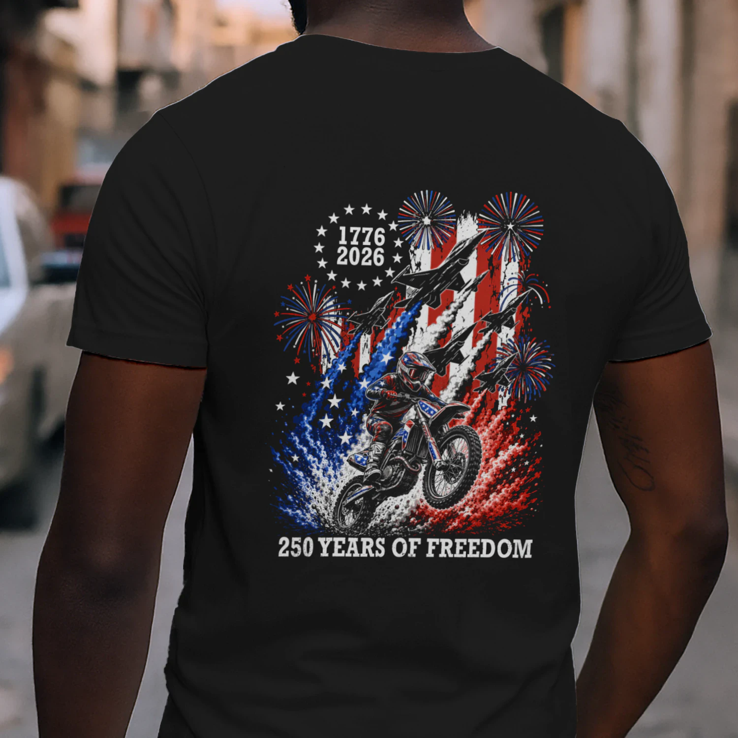Dirt Bike Motocross 250 Years Of Freedom 1776