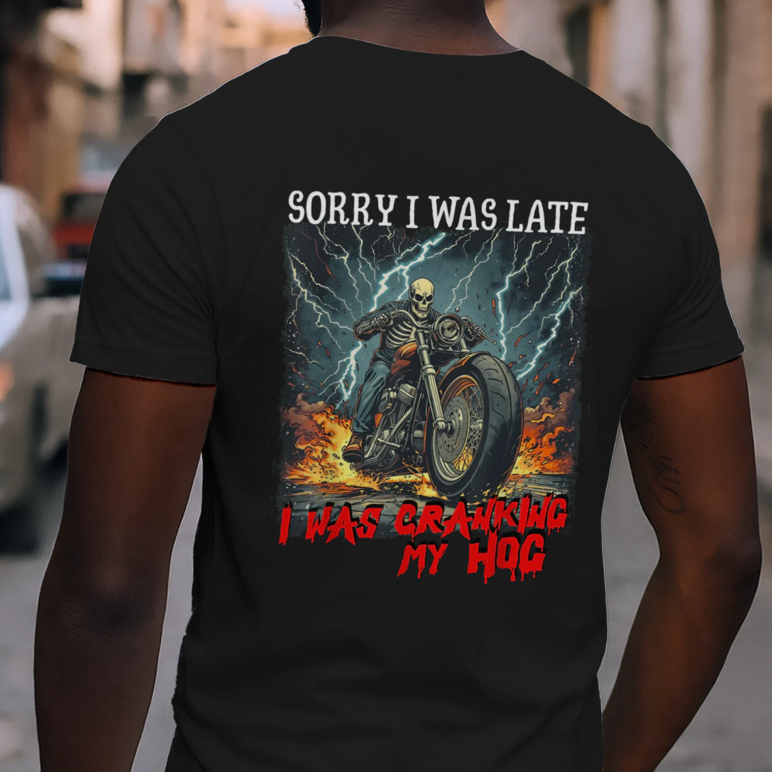 Sorry I was Late I was Cranking My Hog Funny