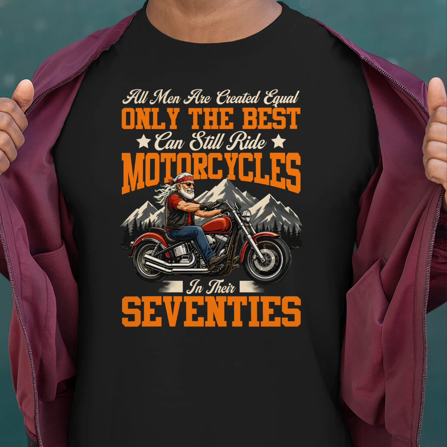 Motorcycle Biker All Men Are Created Equal