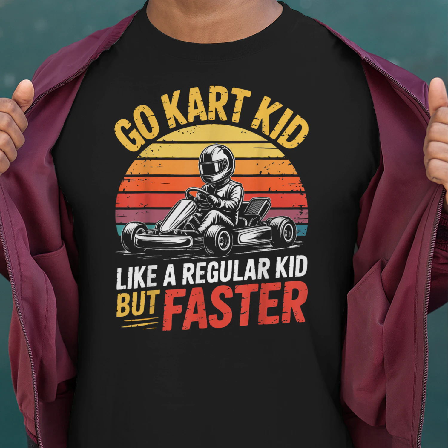 Go Kart Kid Racer Child Racing Driver