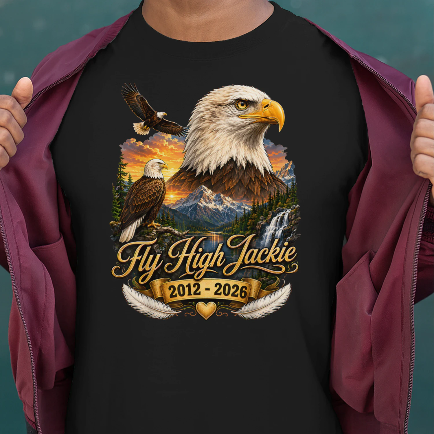 Fly High Jackie Jackie and Shadow Bald Eagle