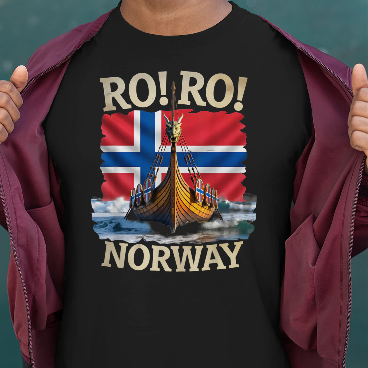 Norwegian Viking Ship Norway Flag Scandinavian