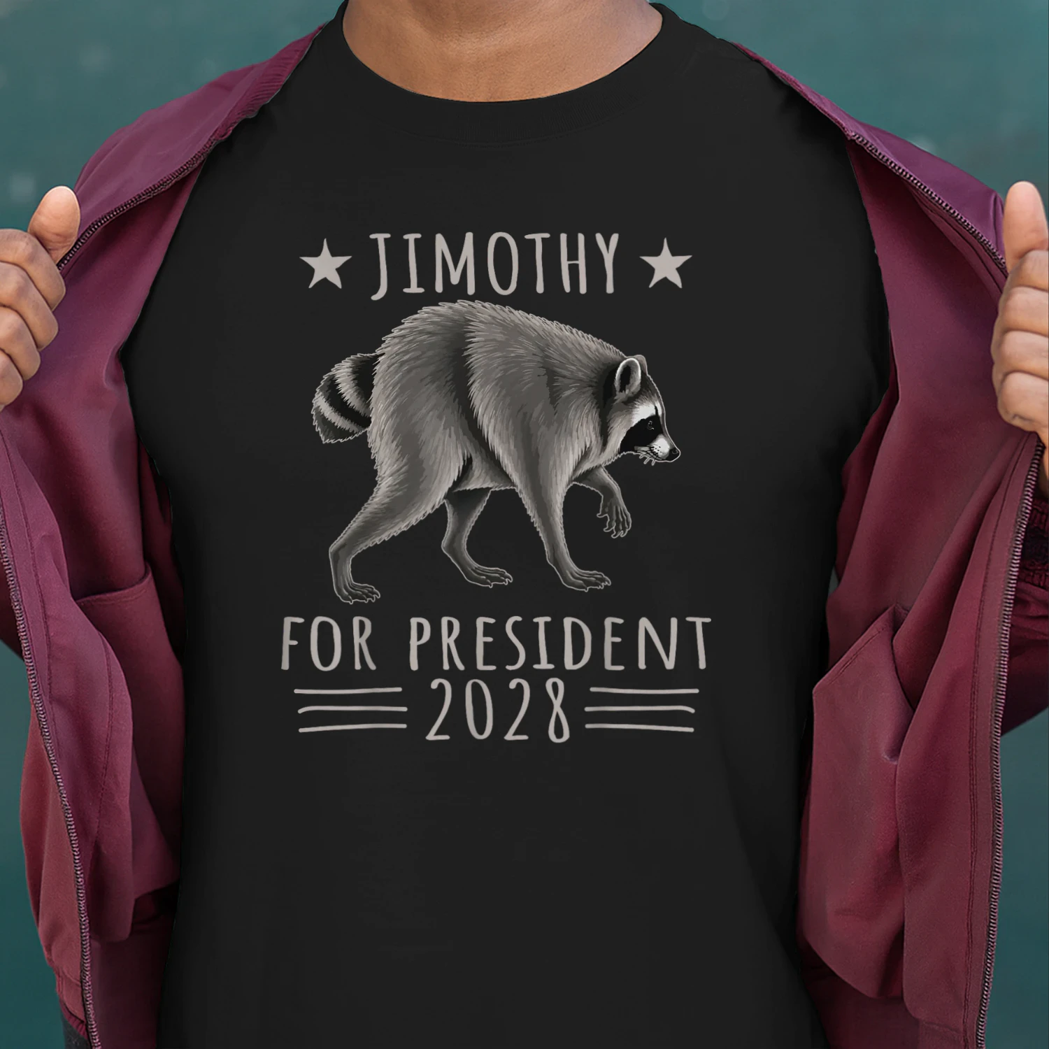 Viral Raccoon Timothy Jimothy for President 2028