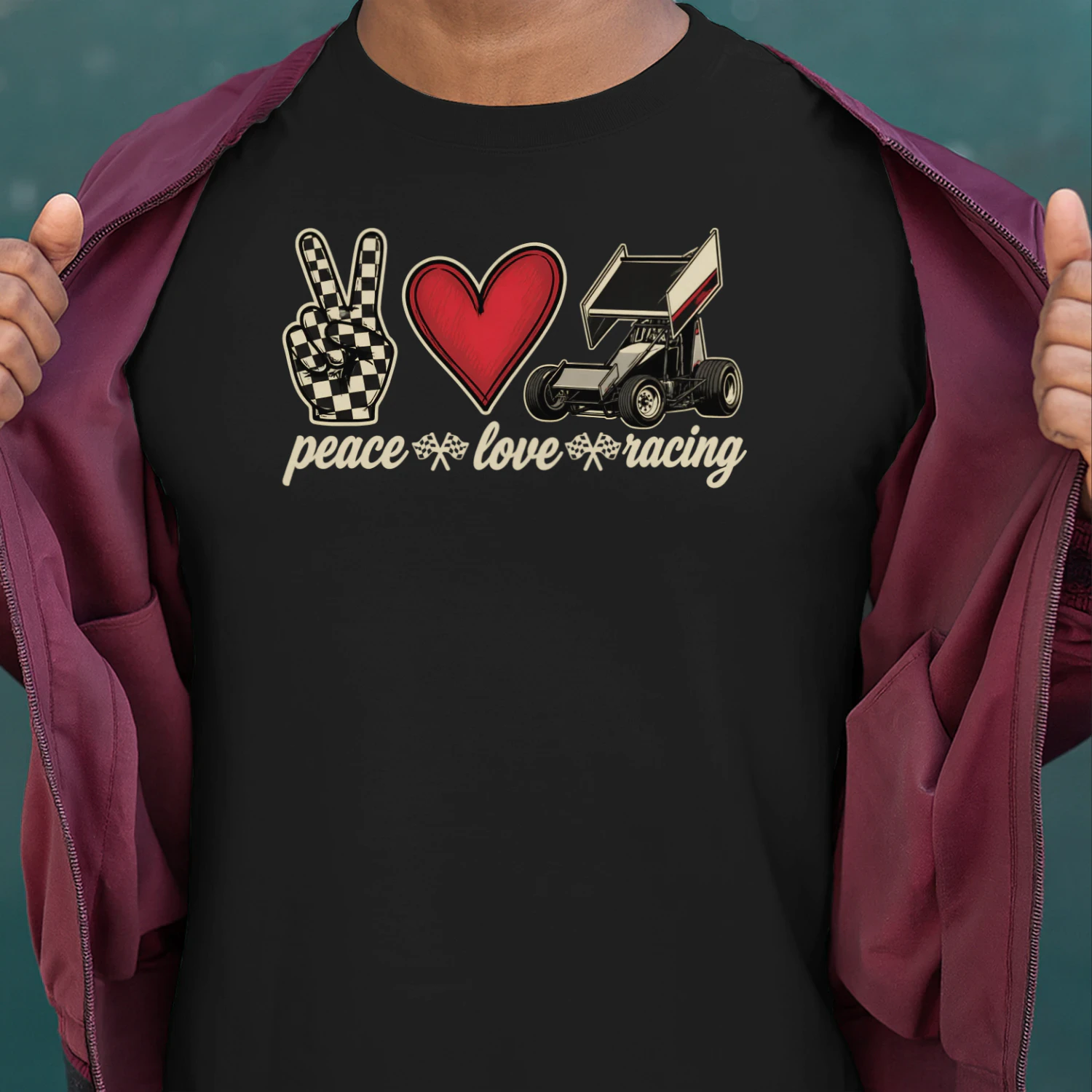 Dirt Track Racing Race Sprint Car Girlfriend Girl Grandma