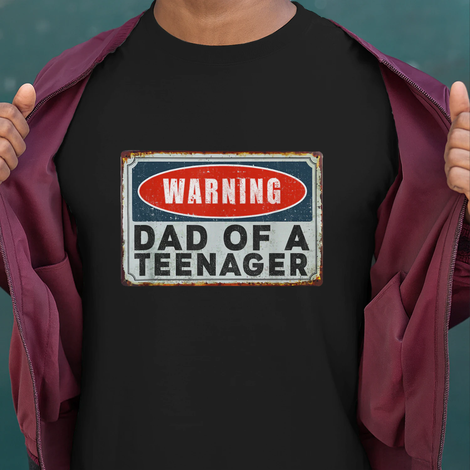 Warning Dad Of A Teenager Funny 13 Years Old Teenage Humor