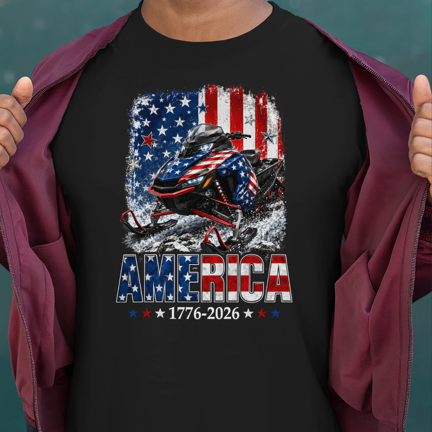 Snowmobile Sled America 1776 2026