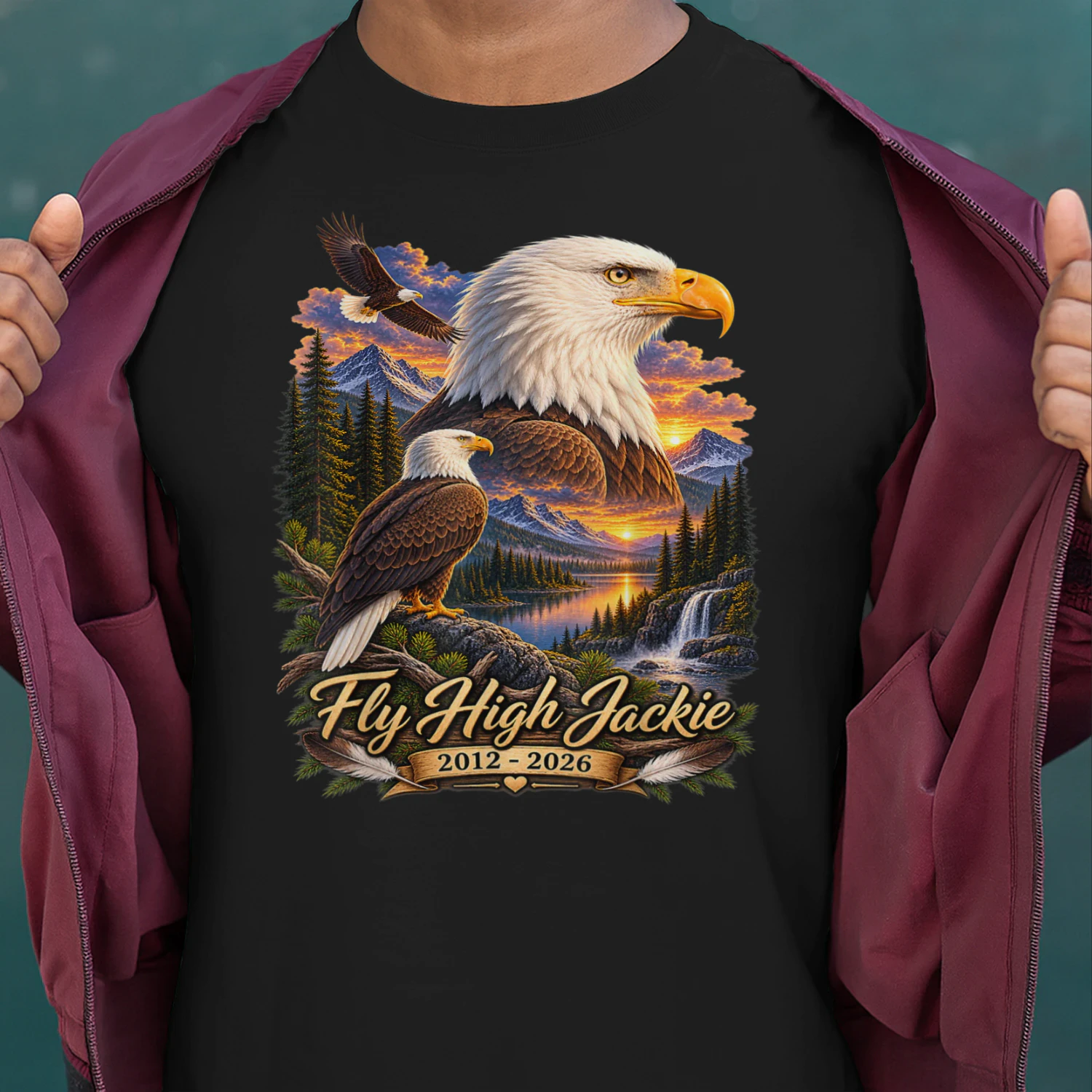 Fly High Jackie Jackie and Shadow Bald Eagle
