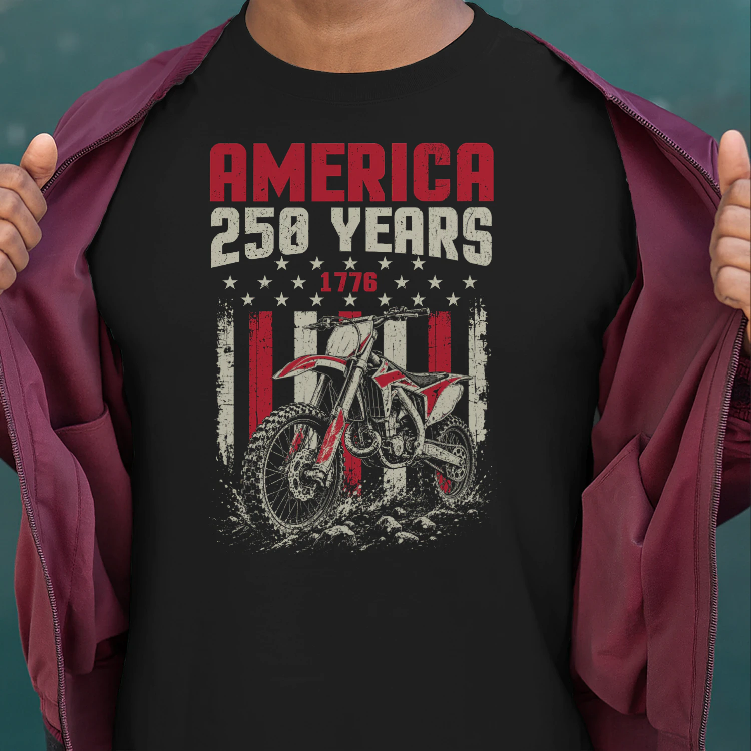Dirt Bike Motocross America 250 Years 1776