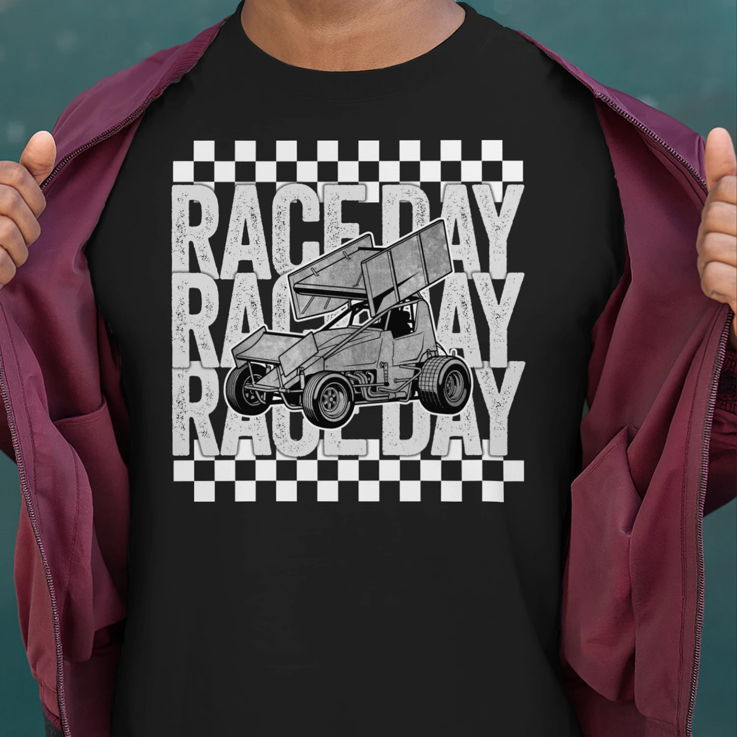 Dirt Track Racing Sprint Car Race Day