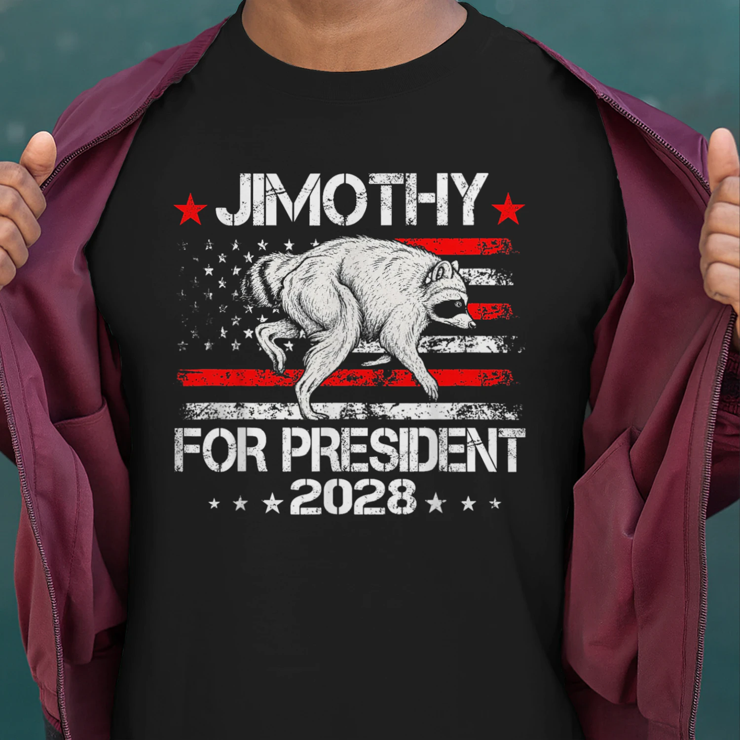 Viral Raccoon Timothy Jimothy for President 2028