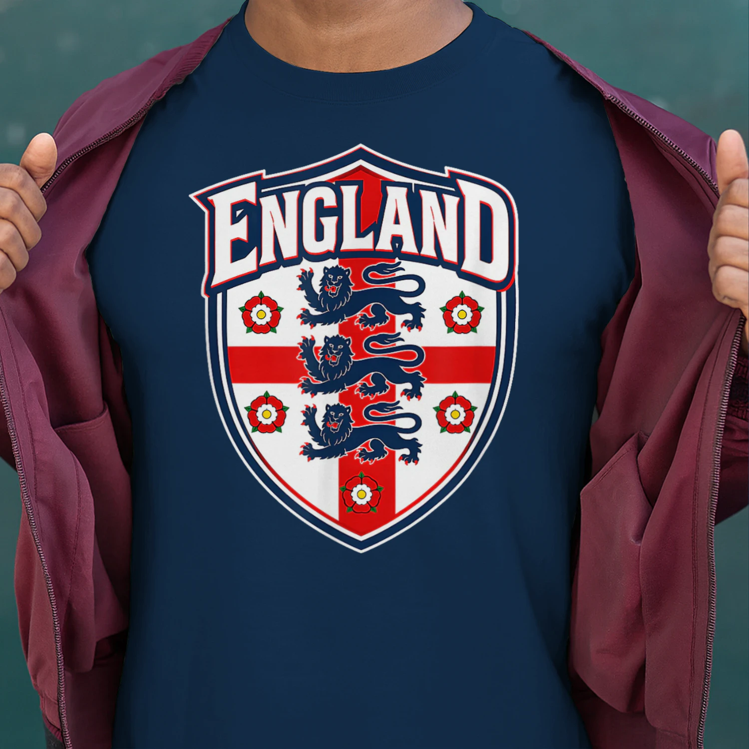 England Flag Vintage T-Shirts for Men Women Kids