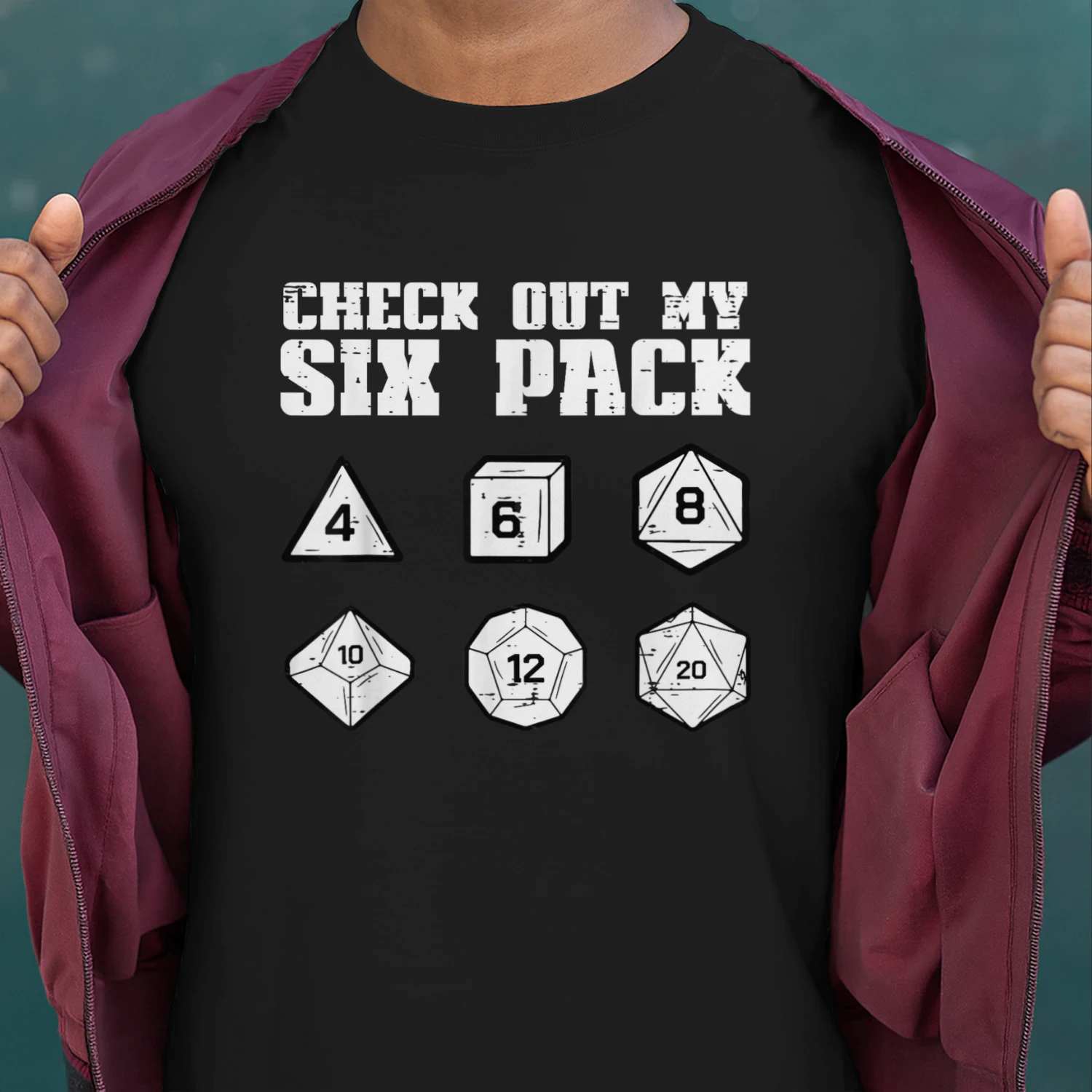 RPG Check Out My 6 Pack Funny Gamer Men Boys