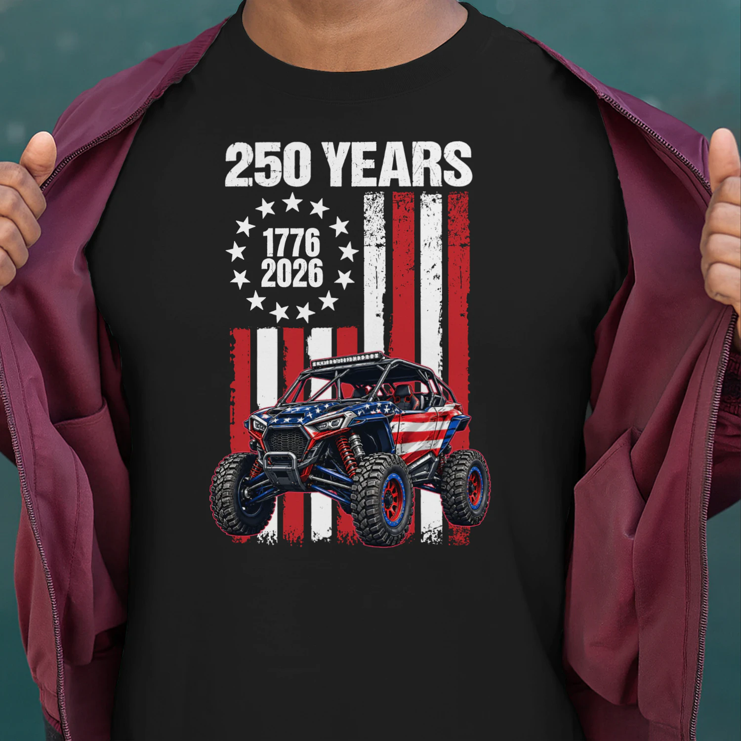SXS UTV US Flag 250 Years 4th July