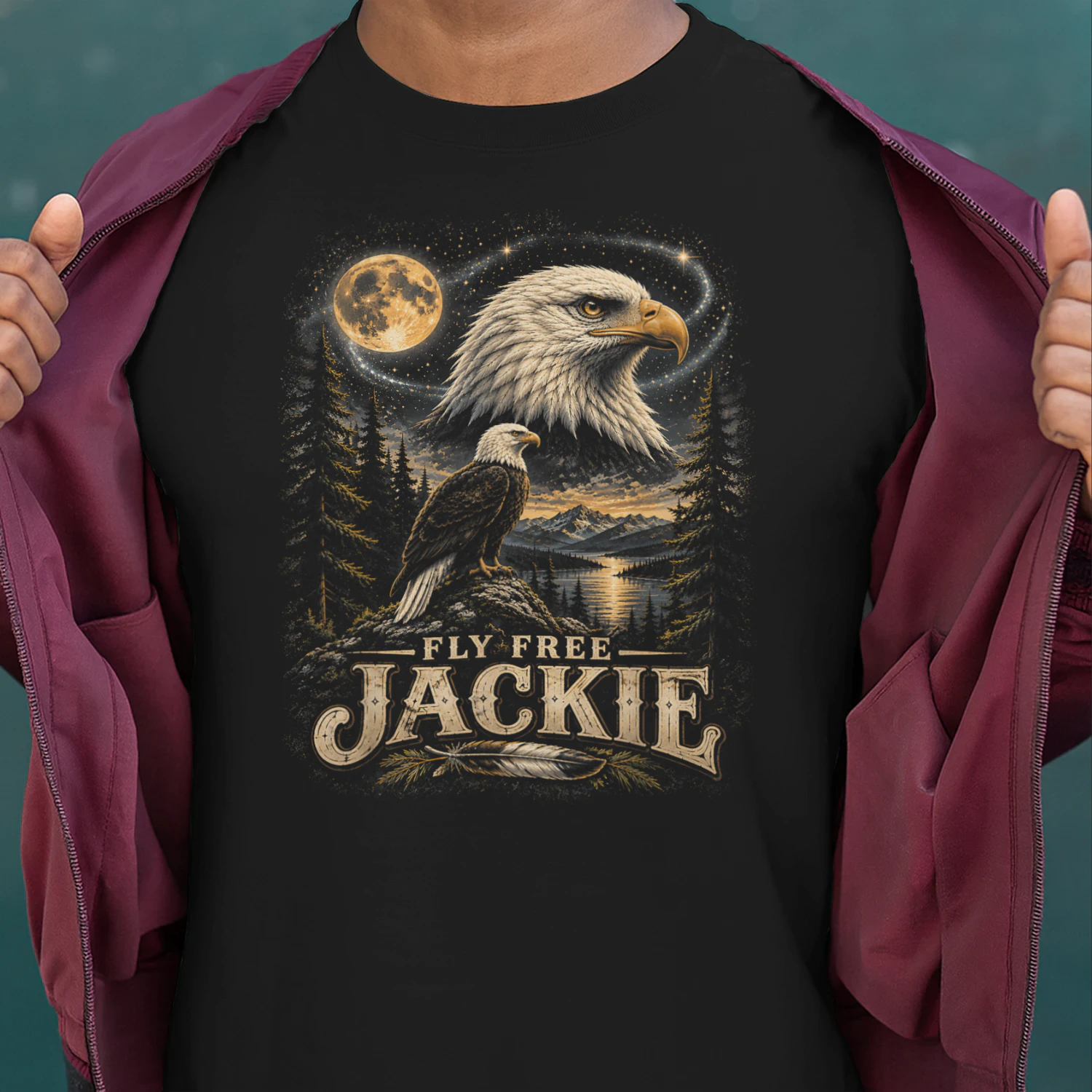 Jackie Forever Our Queen Memorial Bald Eagle