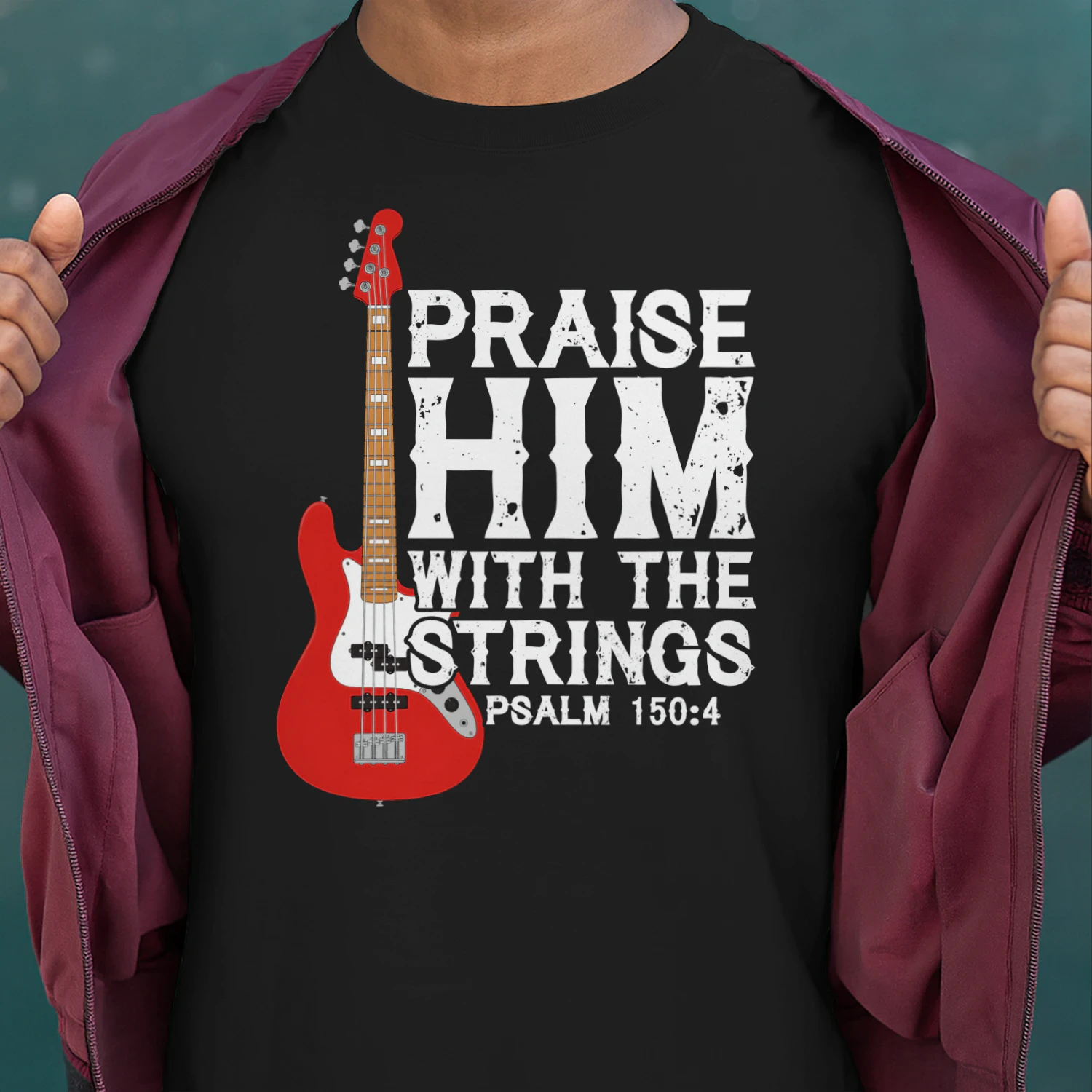 Guitar Bass Praise Him With The Strings