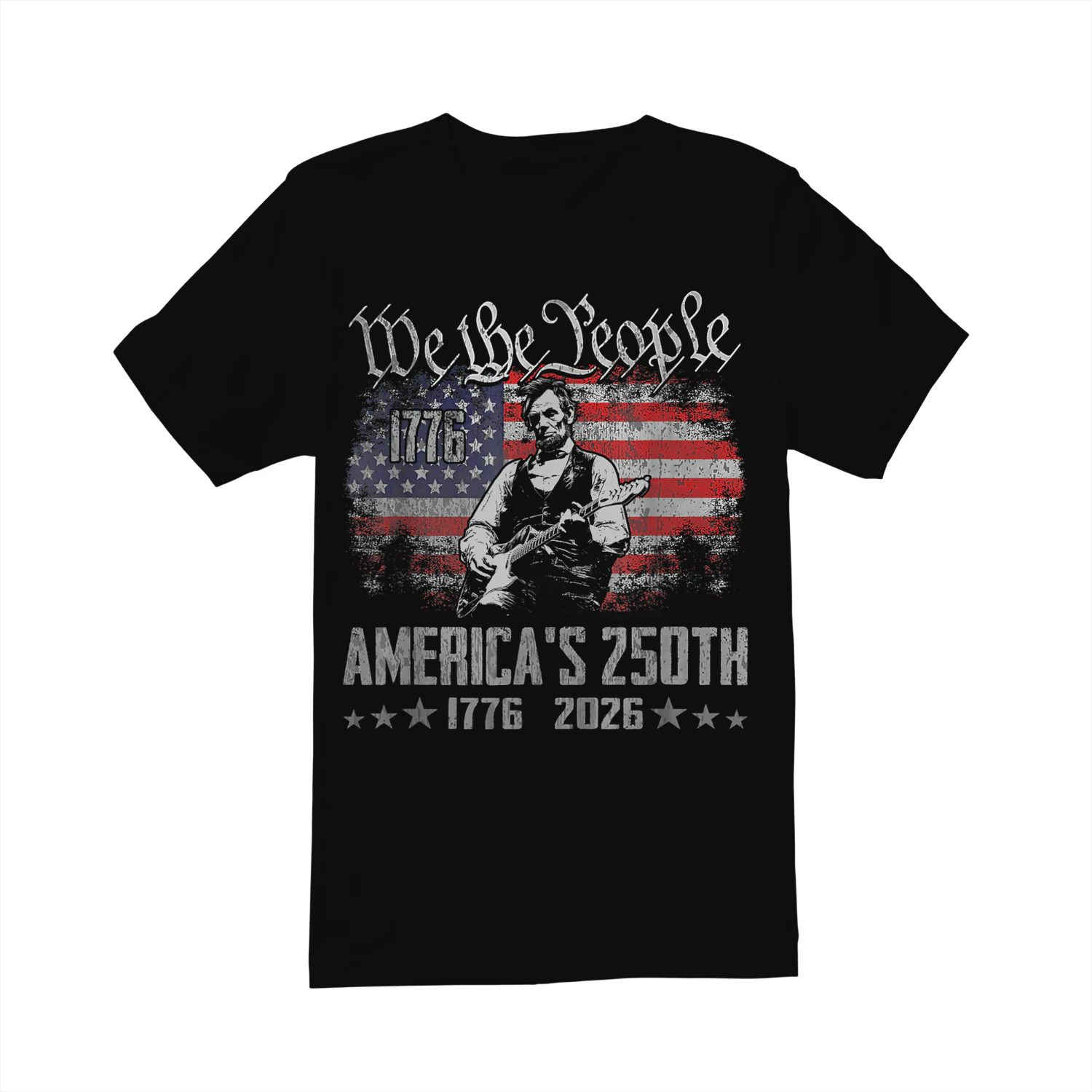 Abraham Lincoln Playing Guitar 4th July 250th Anniversary