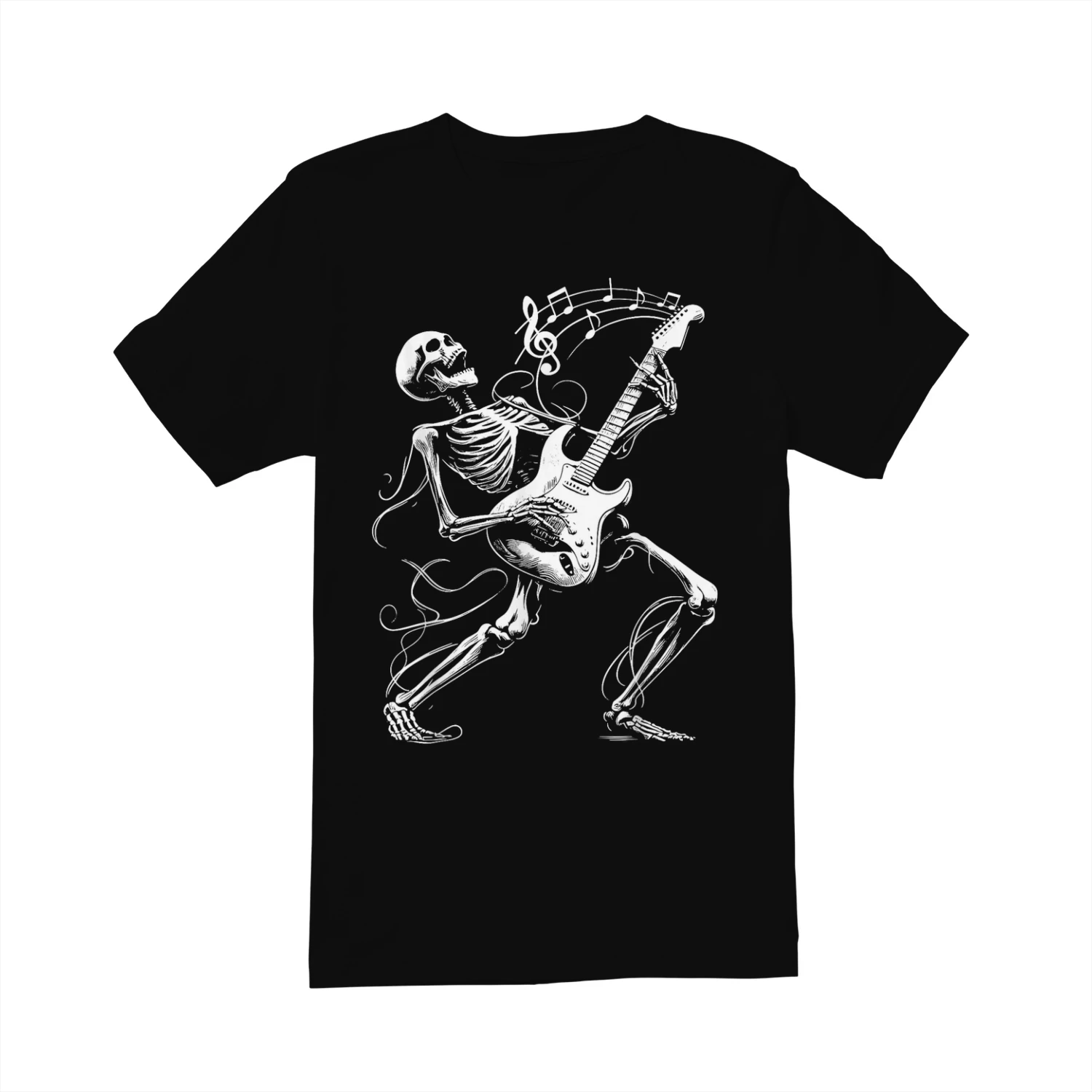 Skeleton Playing Guitar Music Gifts for Men Women Rock Band