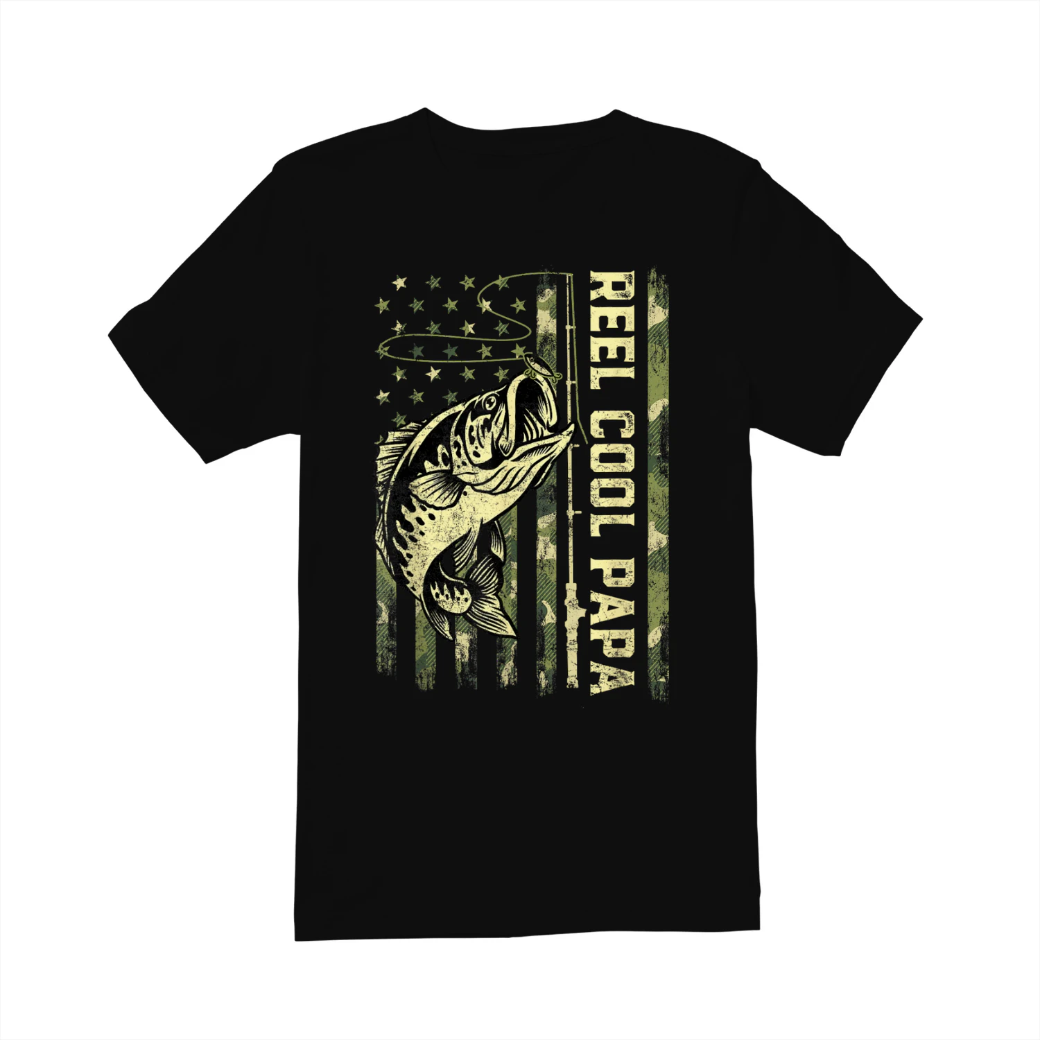 Reel Cool Papa Fisherman Camouflage Father's Day