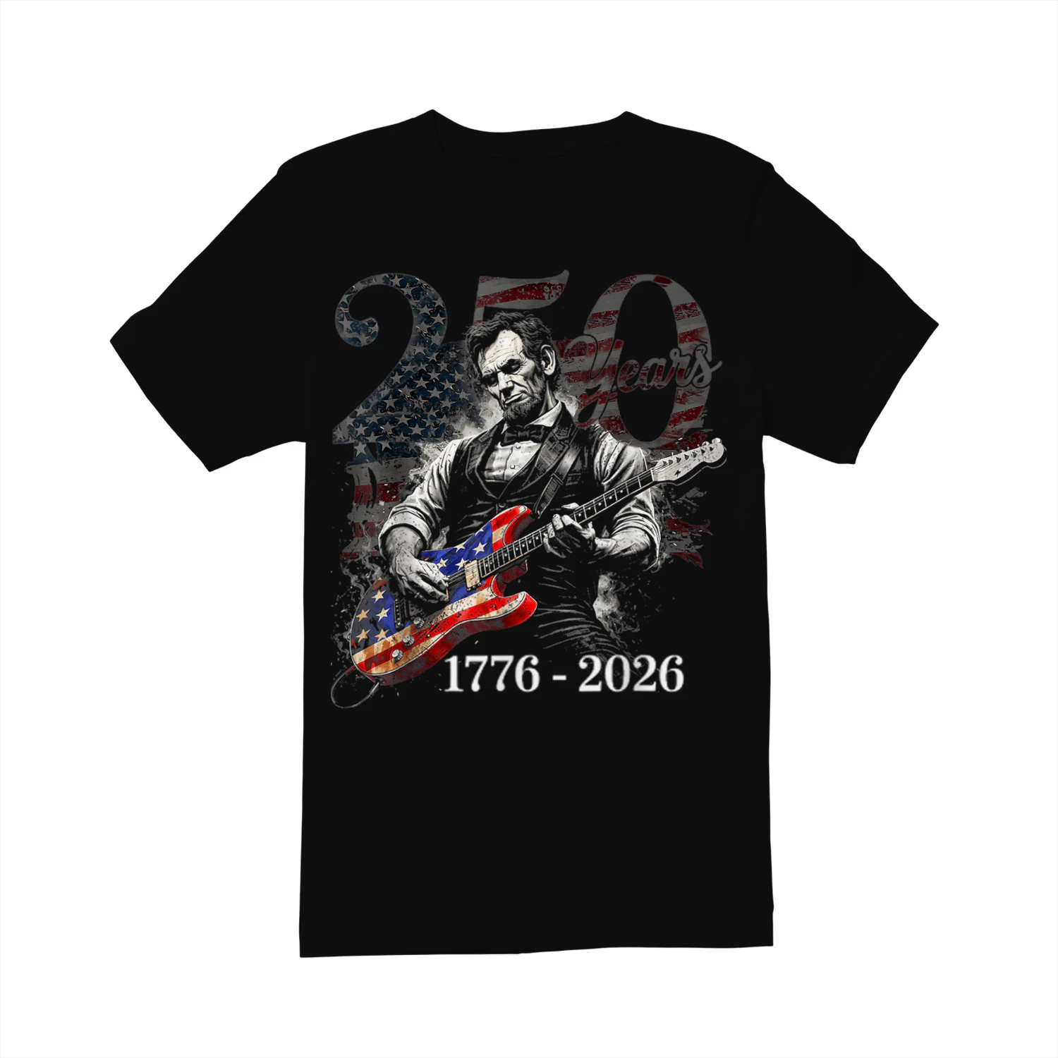 Abraham Lincoln Playing Guitar 4th July 250th Anniversary
