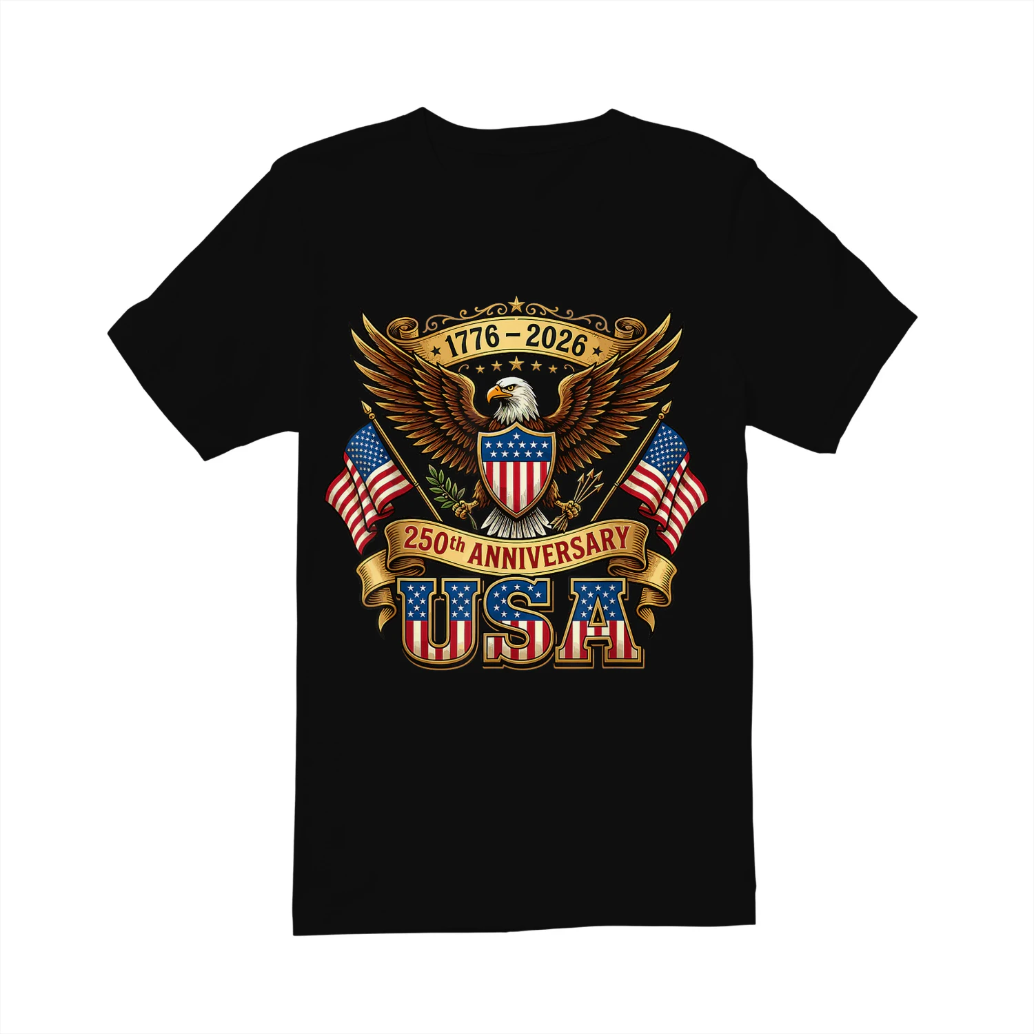 250th Anniversary USA Flag 250 Years American 4th of July