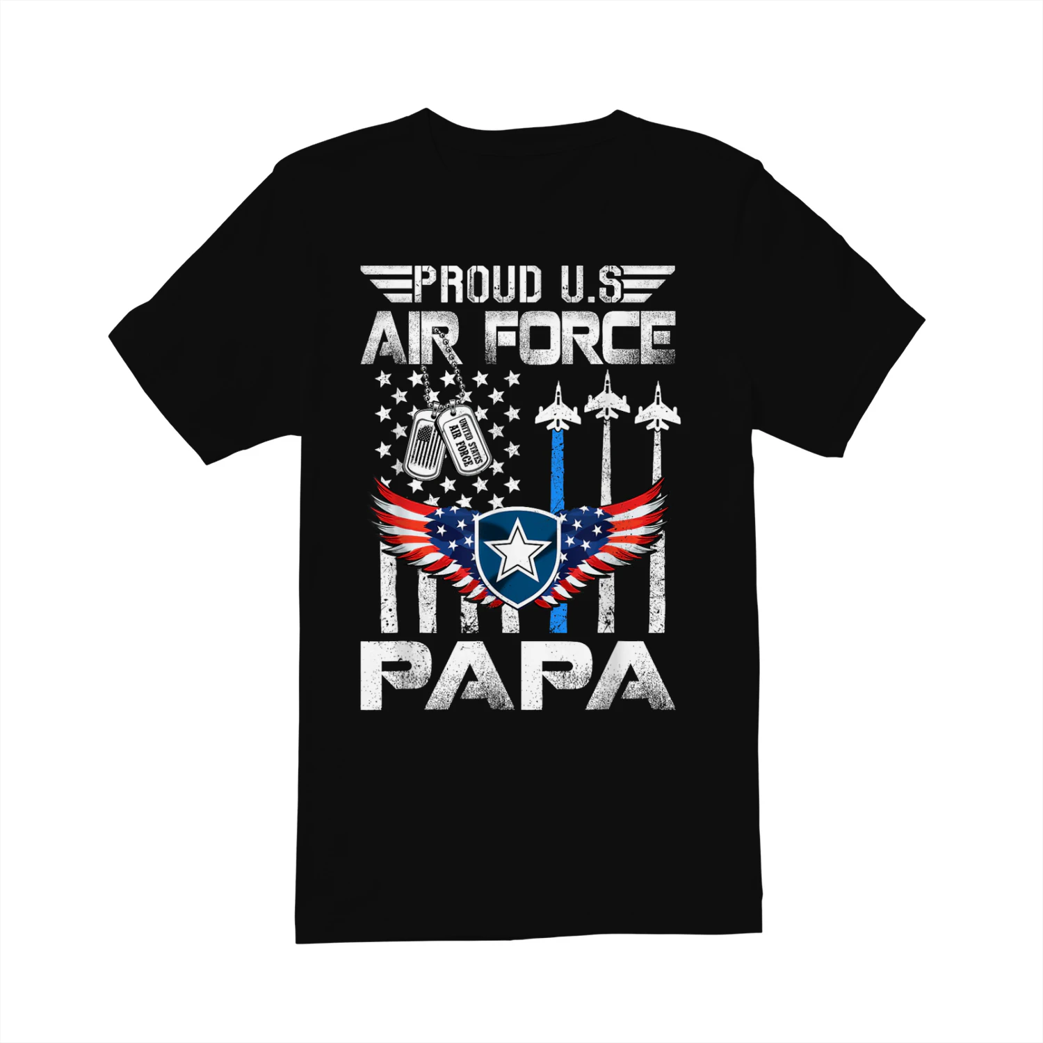 Proud US Air Force Papa Flag US Air Force Graduation Papa
