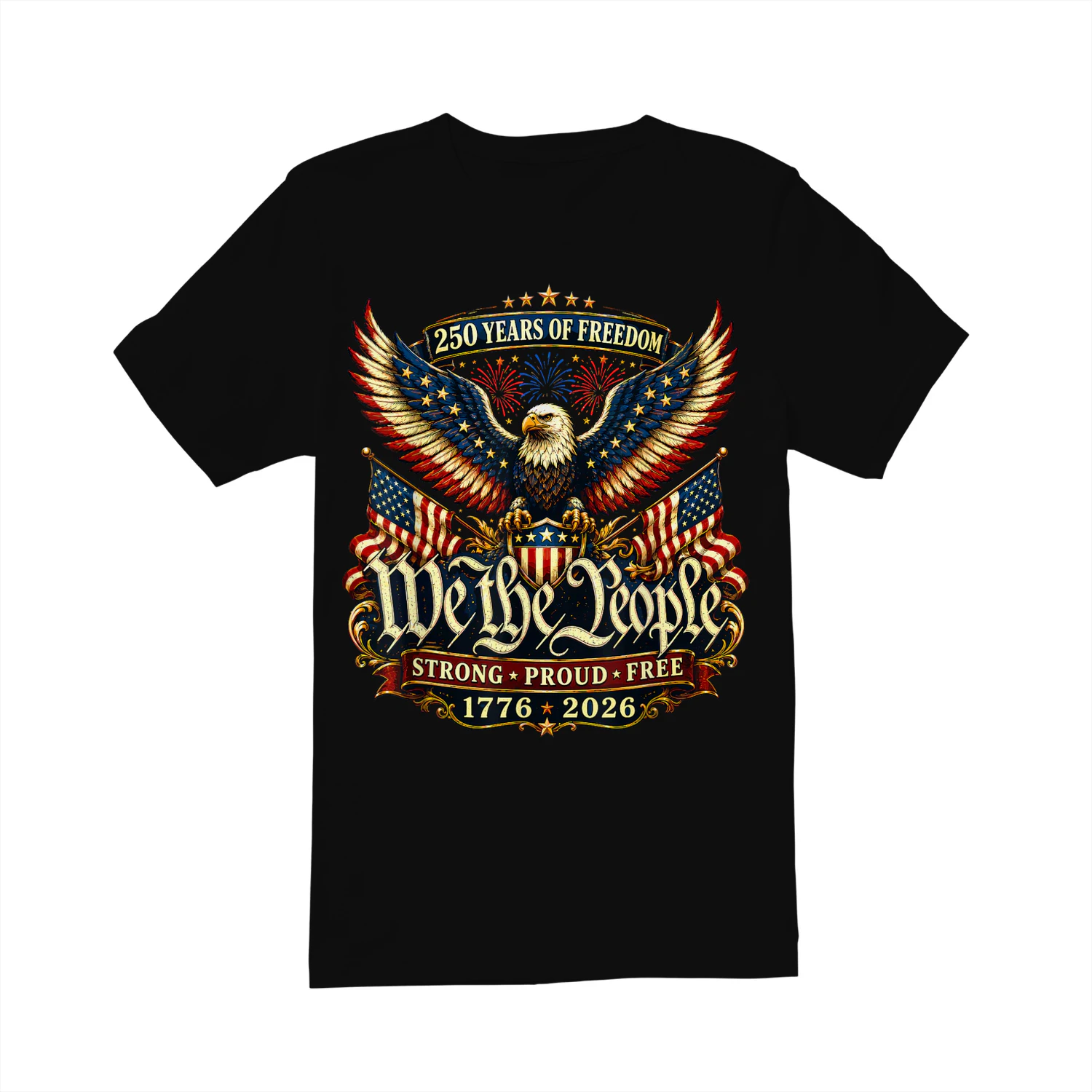 Patriotic Eagle 250 Years Freedom 1776 2026