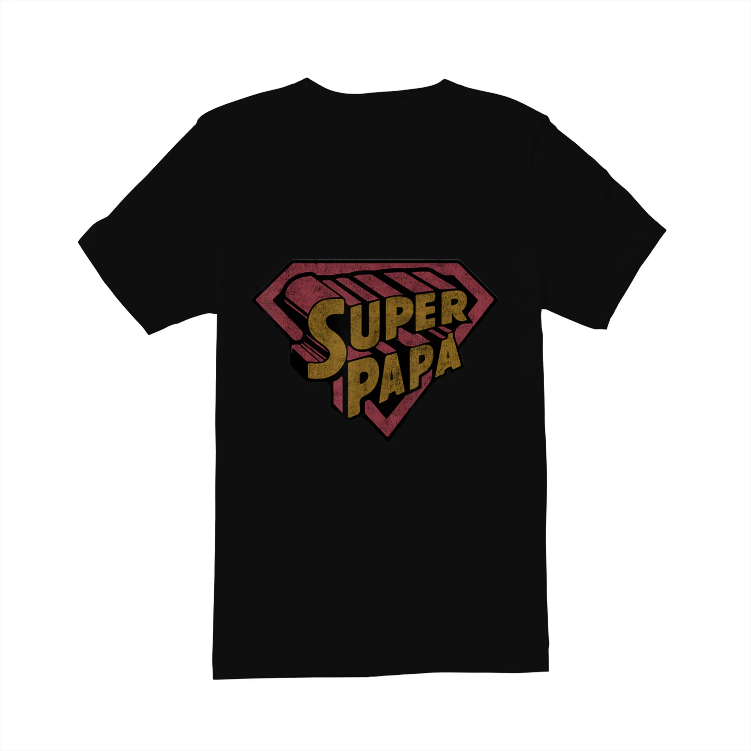 Super Papa Hero Shield Emblem Design