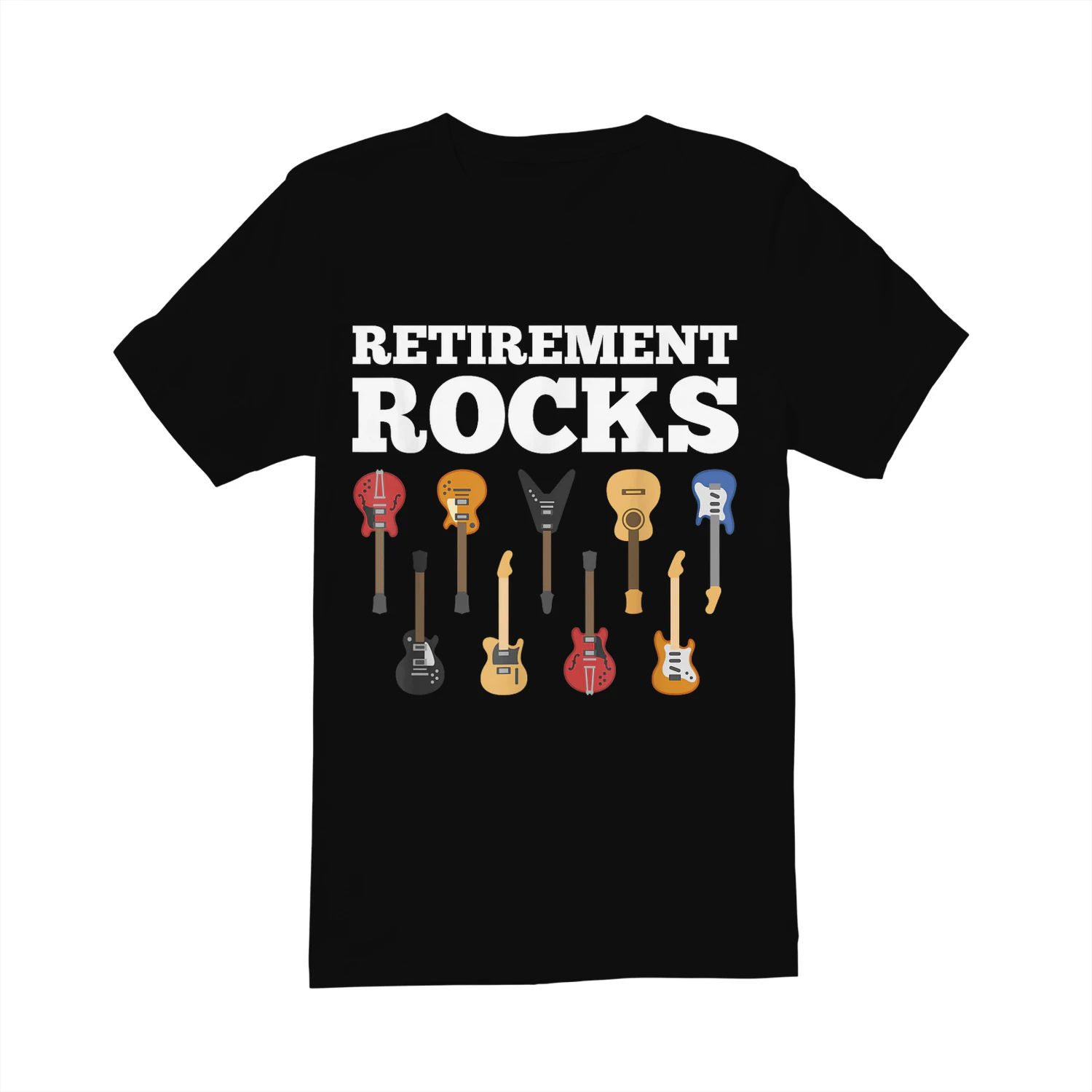 Retirement Rocks Guitar Player Funny Guitarist Humor Outfit