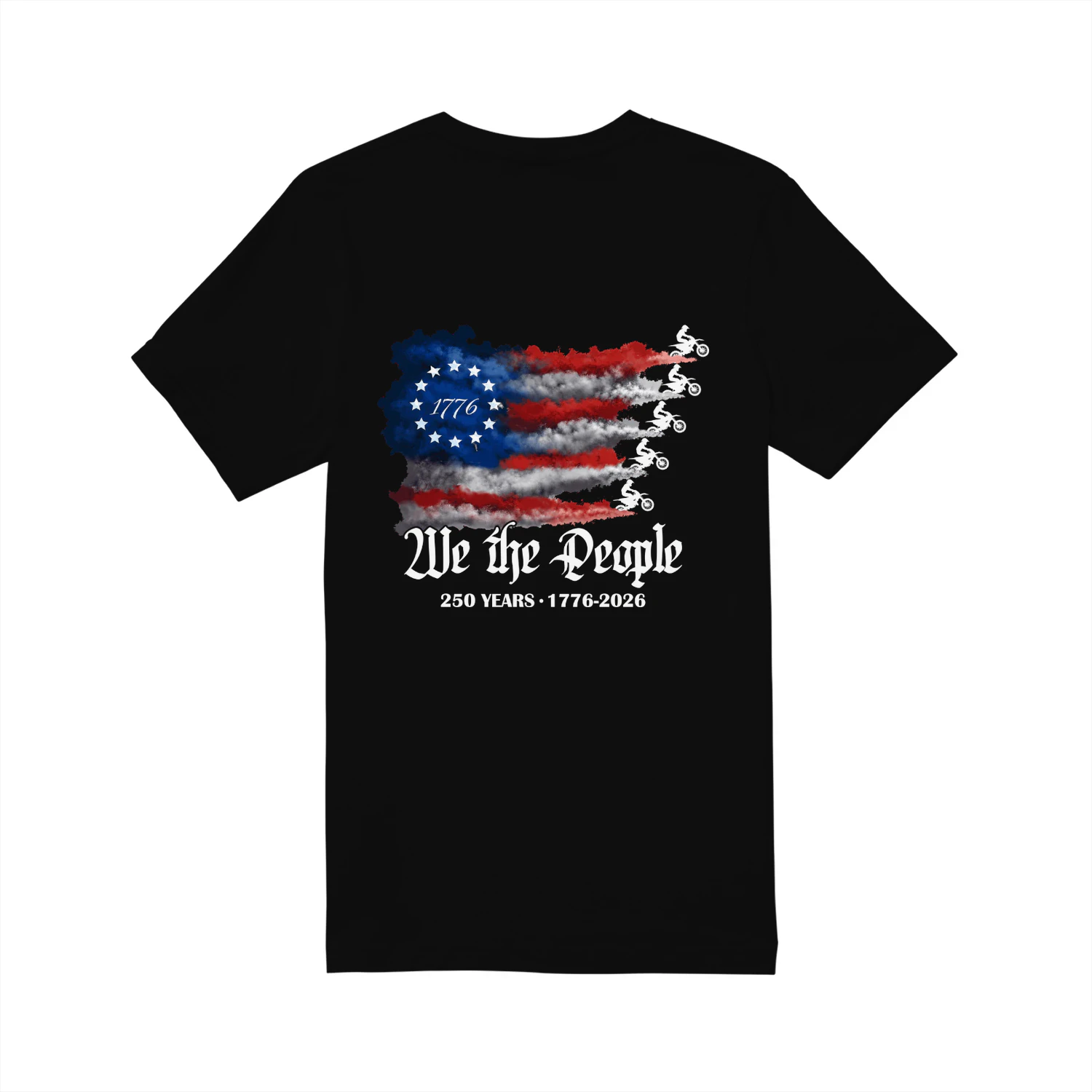 Dirt Bike Motocorss WE The People 250 Years US Flag