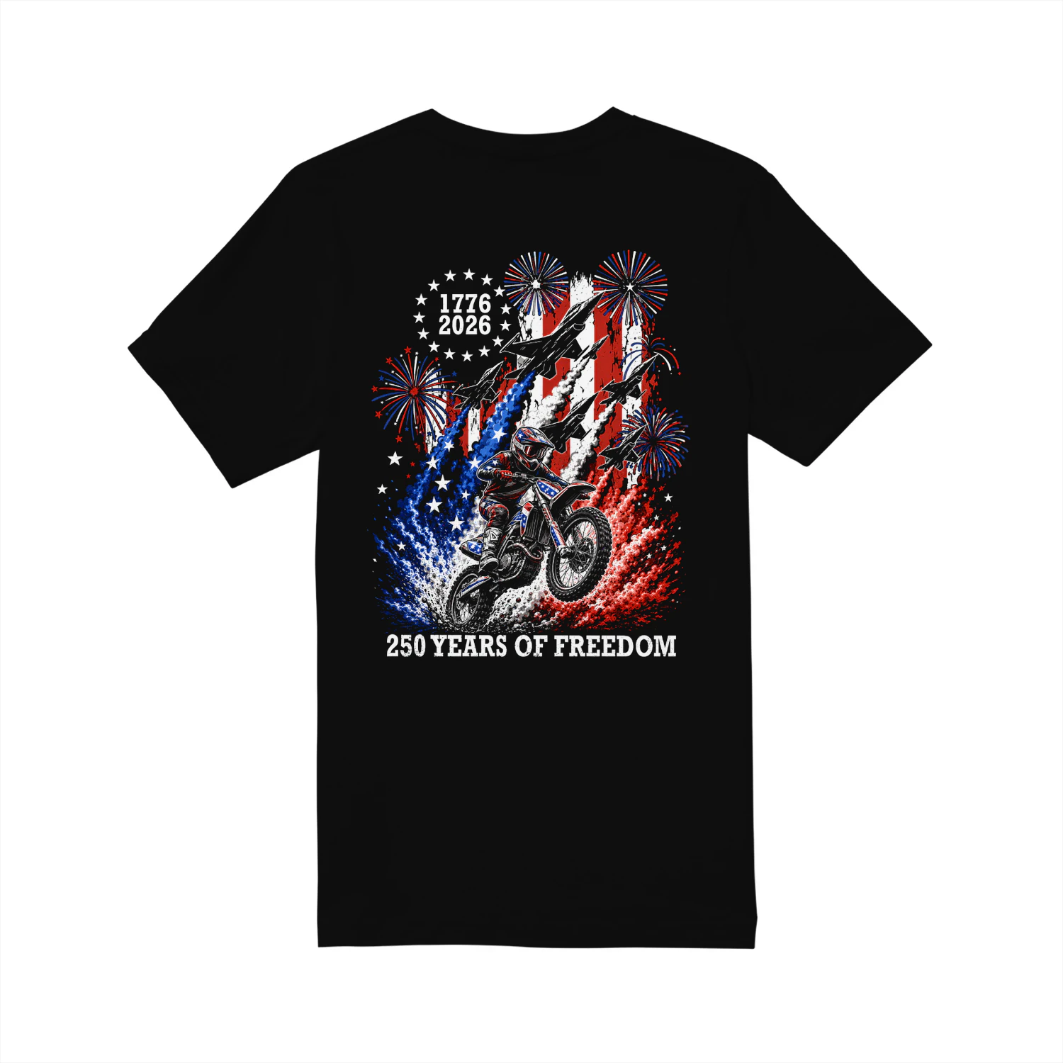Dirt Bike Motocross 250 Years Of Freedom 1776